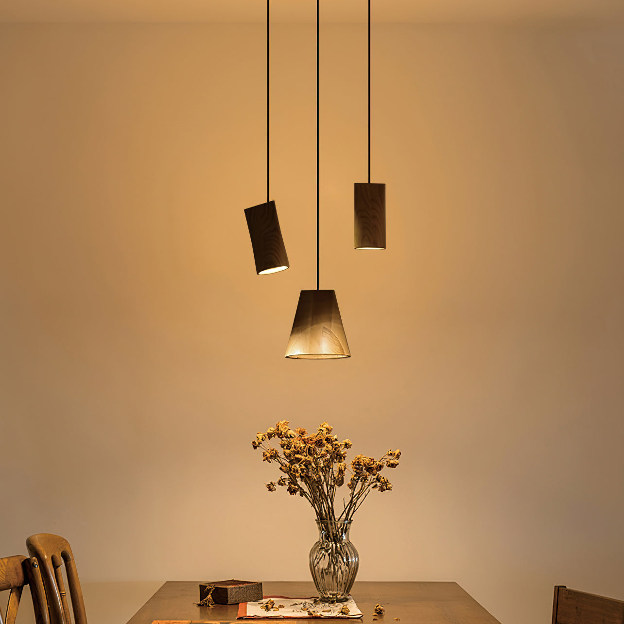 Ivarara Asymmetrisch Holz Pendelleuchte Leuchte-Letslighting