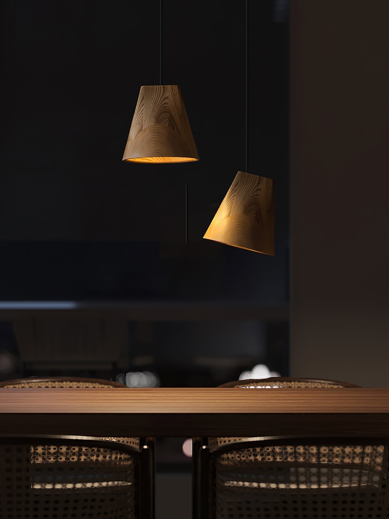 Ivarara Asymmetrisch Holz Pendelleuchte Leuchte-Letslighting