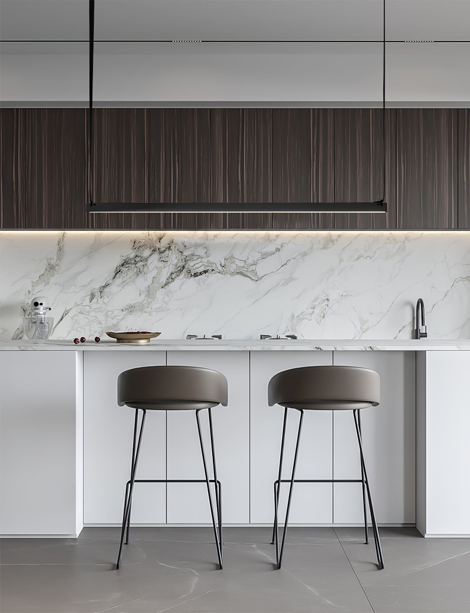 Gideon Minimalistische Pendelleuchte aus Metall-Letslighting