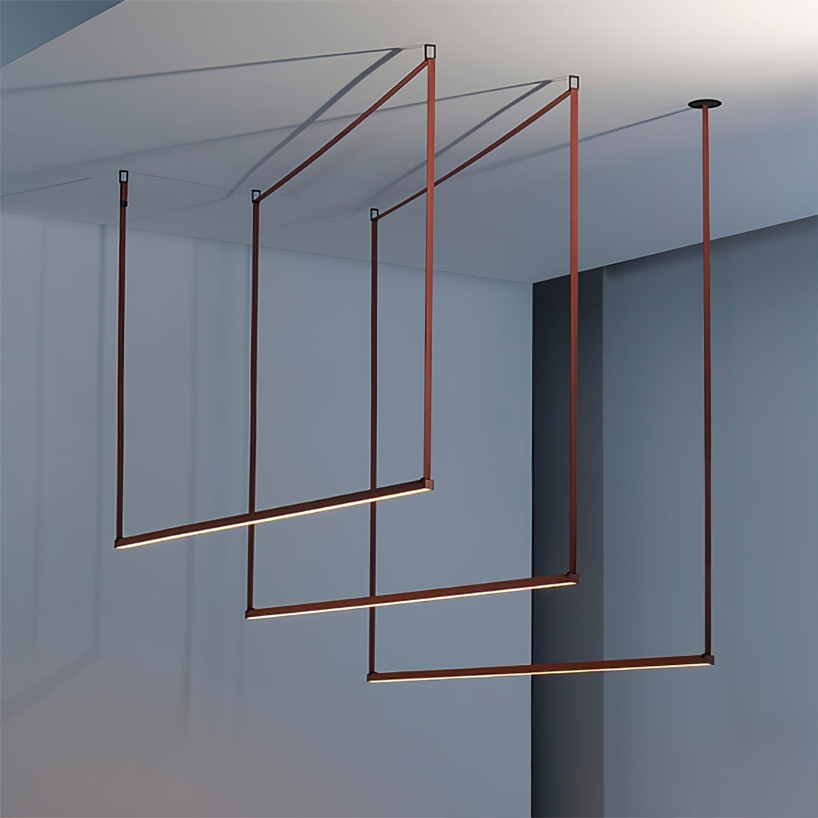 Gideon Minimalistische Pendelleuchte aus Metall-Letslighting