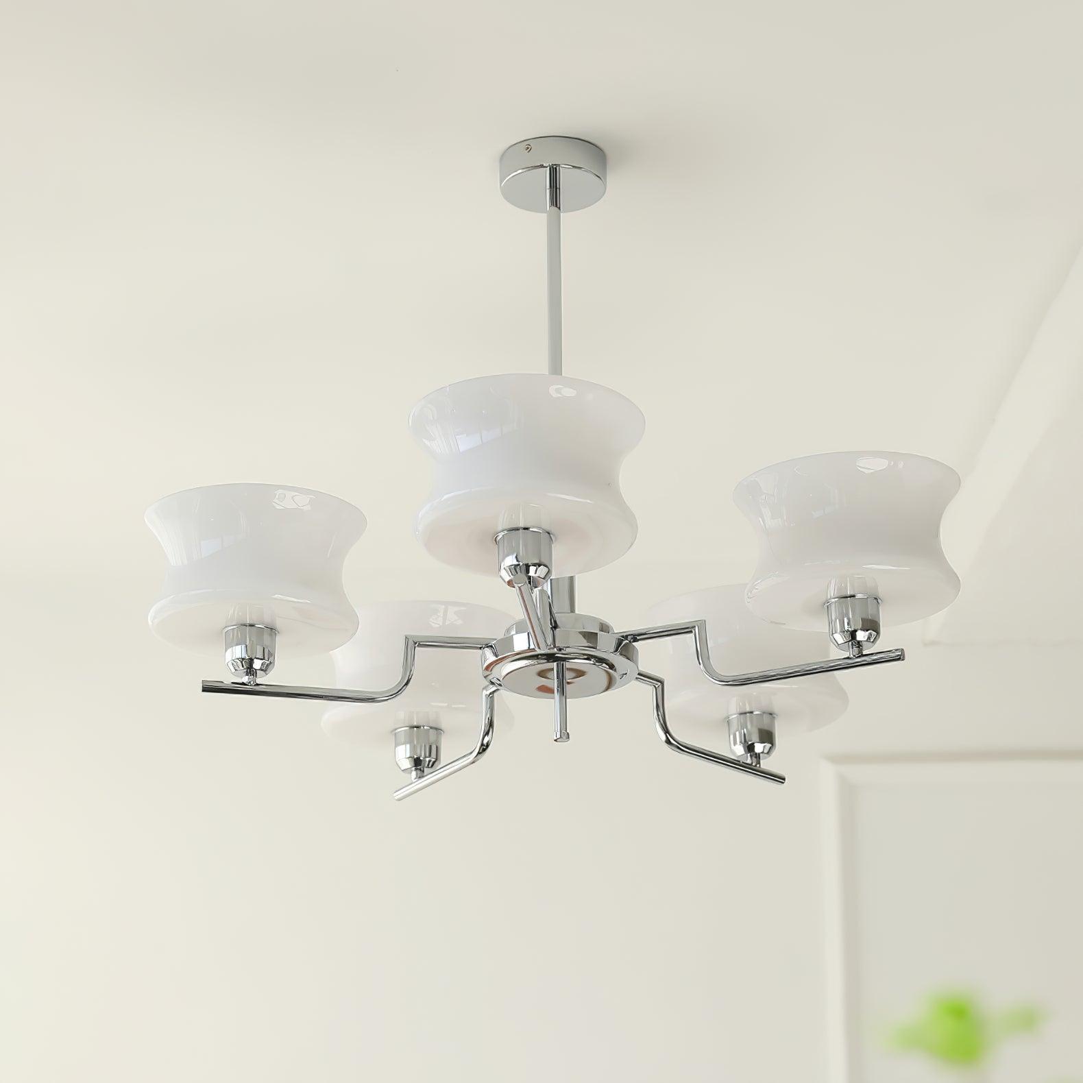 Lustra Kronleuchter Naturgold Vintage Glas-Letslighting