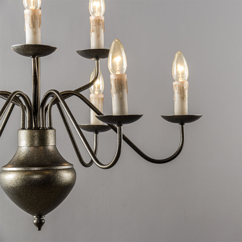 Blikuvyu Vintage Industrieller Messing-Kronleuchter-Letslighting