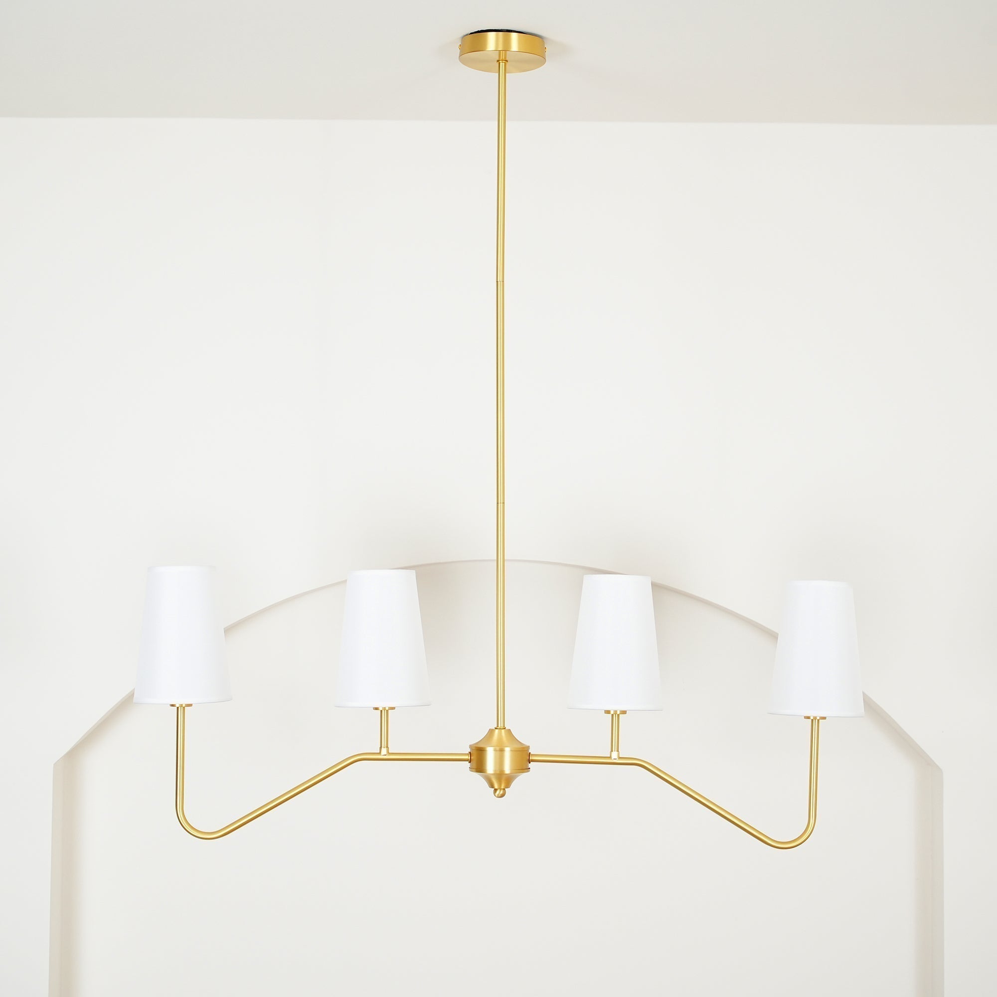 Avvenora Messing Stoff Vintage Industrial Pendelleuchte-Letslighting