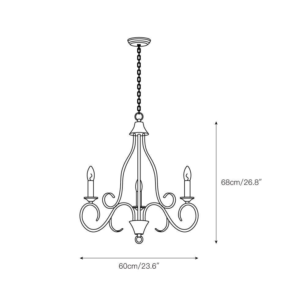 Dvaluvyu Industrieller Vintage-Kronleuchter-Letslighting