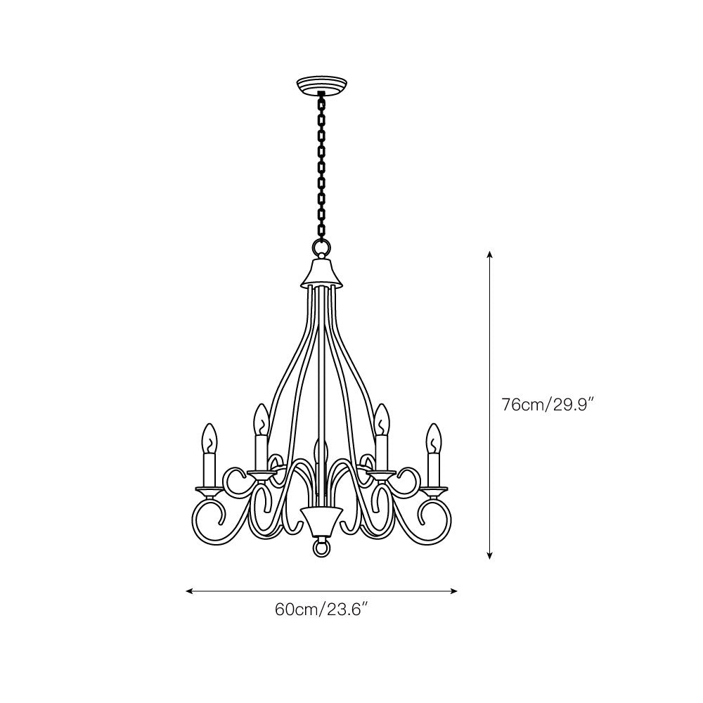 Dvaluvyu Industrieller Vintage-Kronleuchter-Letslighting