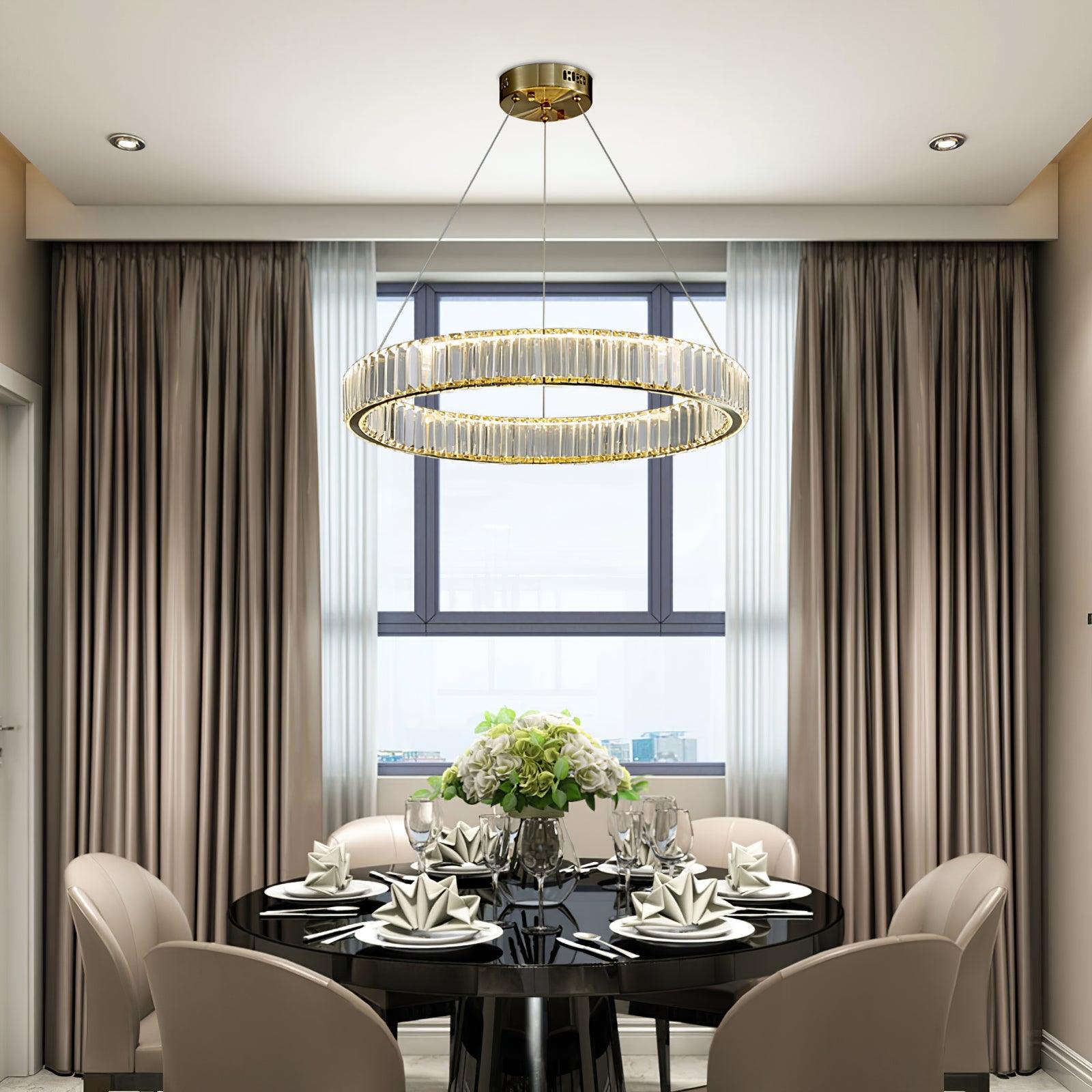 Lustra Kronleuchter-Goldkristallring-Letslighting