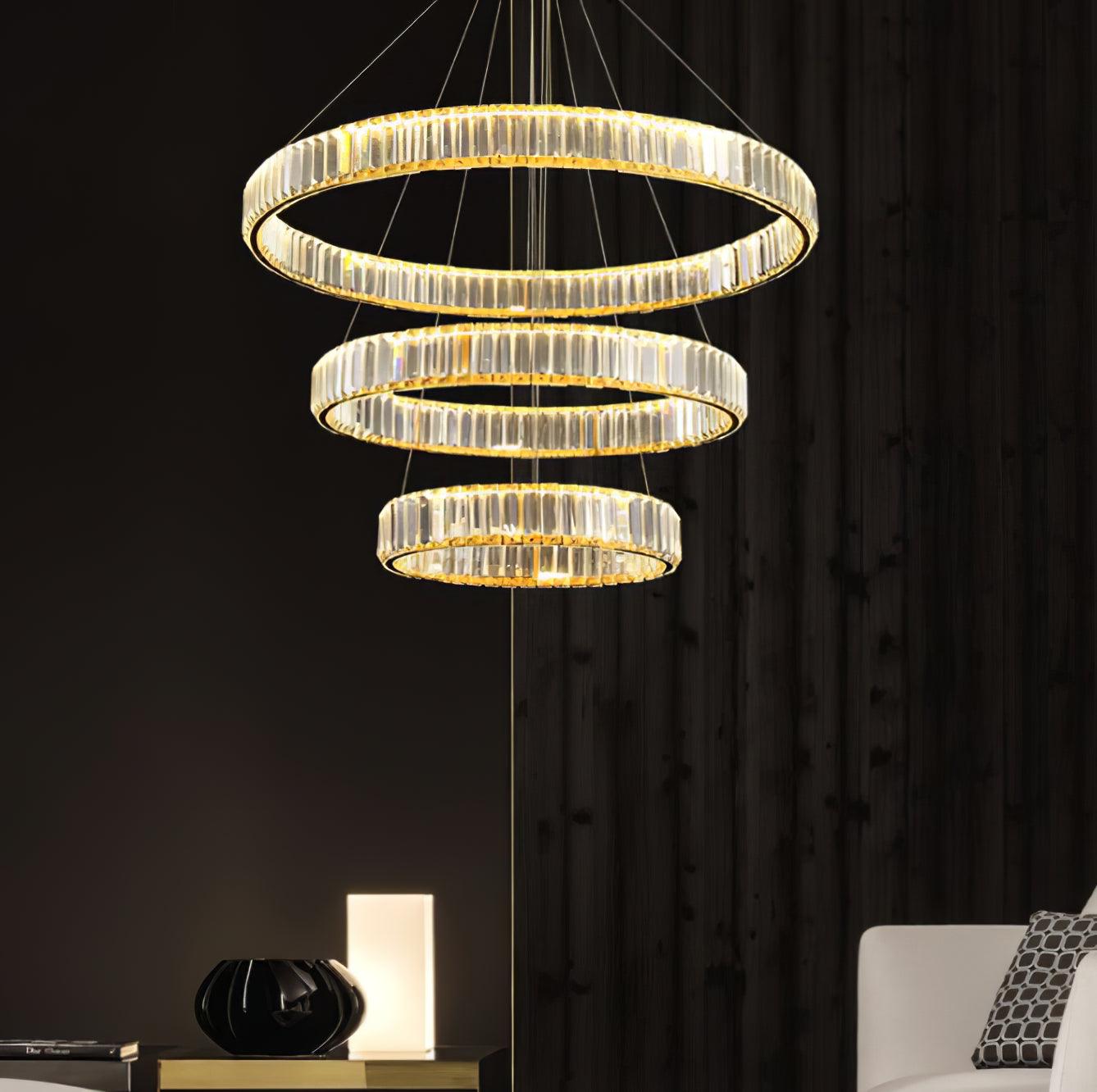 Lustra Kronleuchter-Goldkristallring-Letslighting