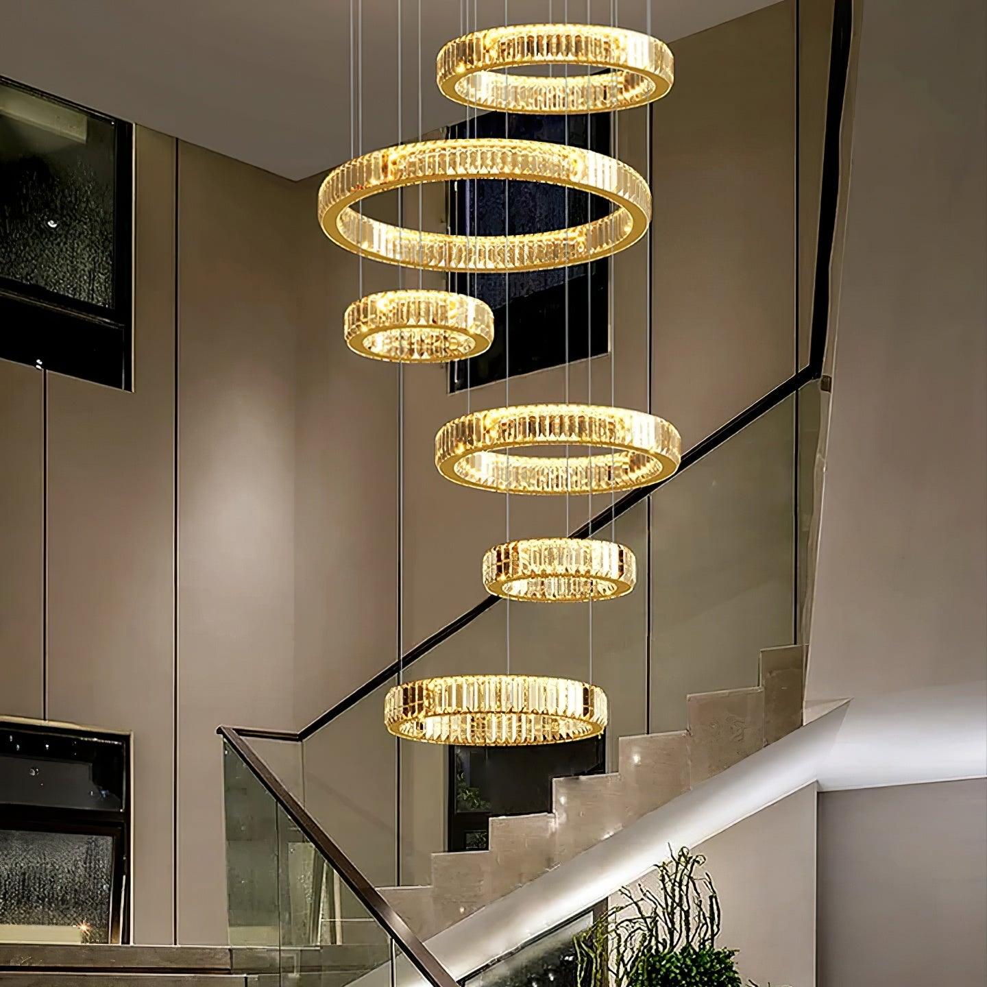 Lustra Kronleuchter-Goldkristallring-Letslighting