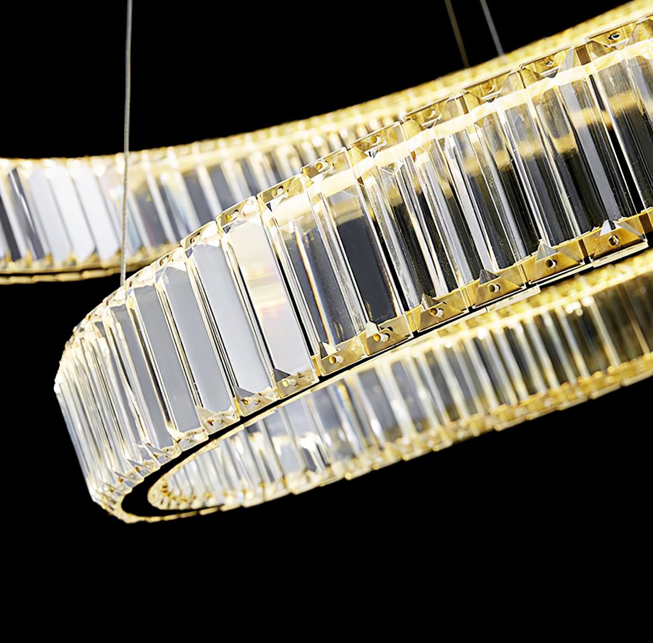 Lustra Kronleuchter-Goldkristallring-Letslighting