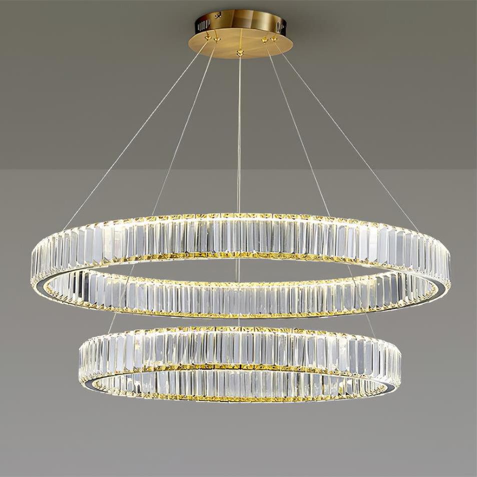 Lustra Kronleuchter-Goldkristallring-Letslighting