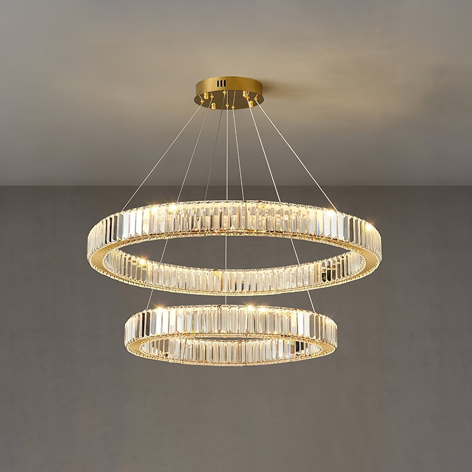 Lustra Kronleuchter-Goldkristallring-Letslighting
