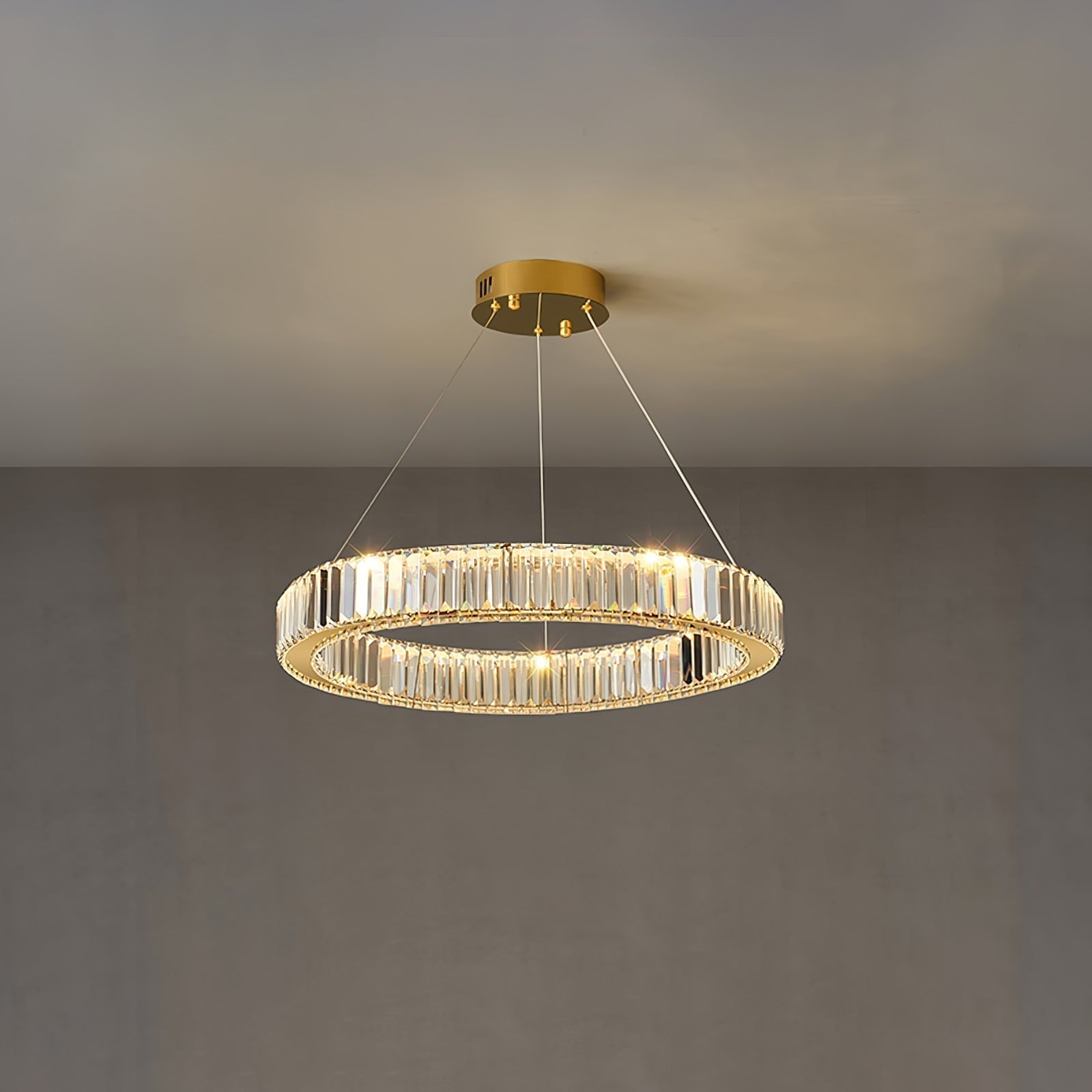 Lustra Kronleuchter-Goldkristallring-Letslighting