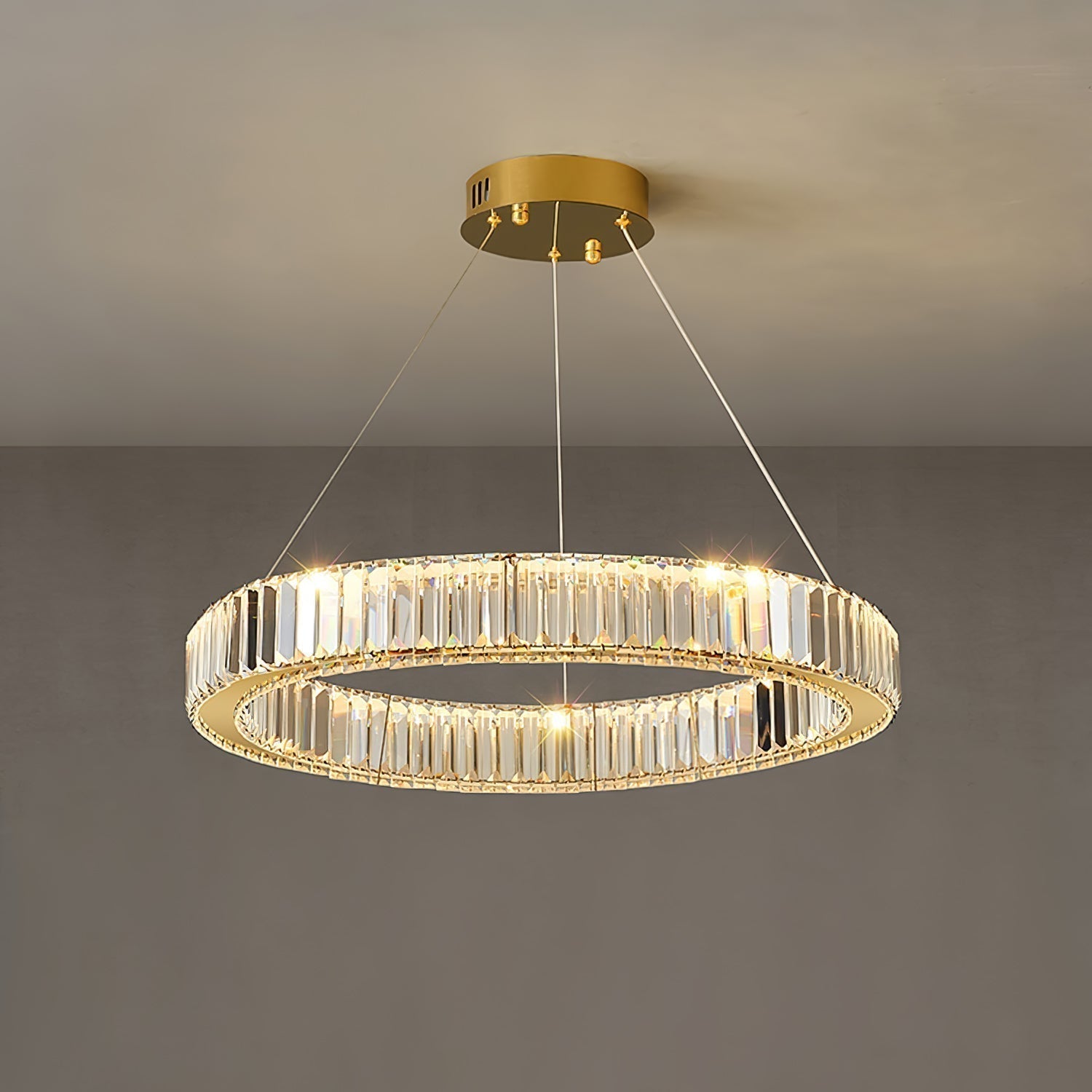 Lustra Kronleuchter-Goldkristallring-Letslighting