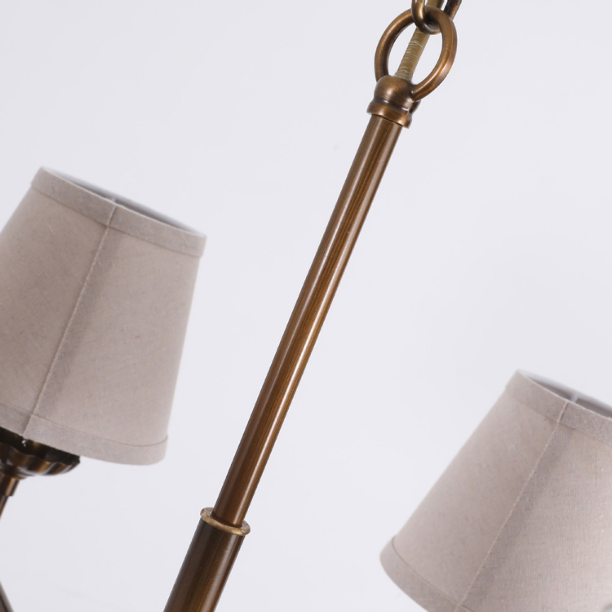 Gloruvyh Vintage Industrial Fabric Chandelier-Letslighting