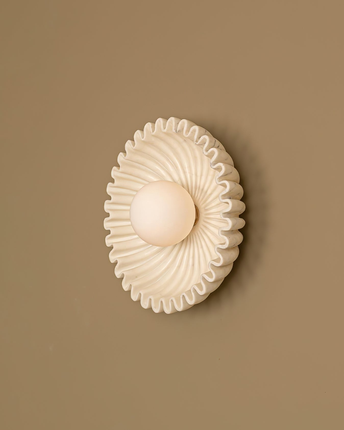 Wandleuchte Keramik Glas Dunkelgrün Weiß Schwarz Beige Skulptural-Letslighting