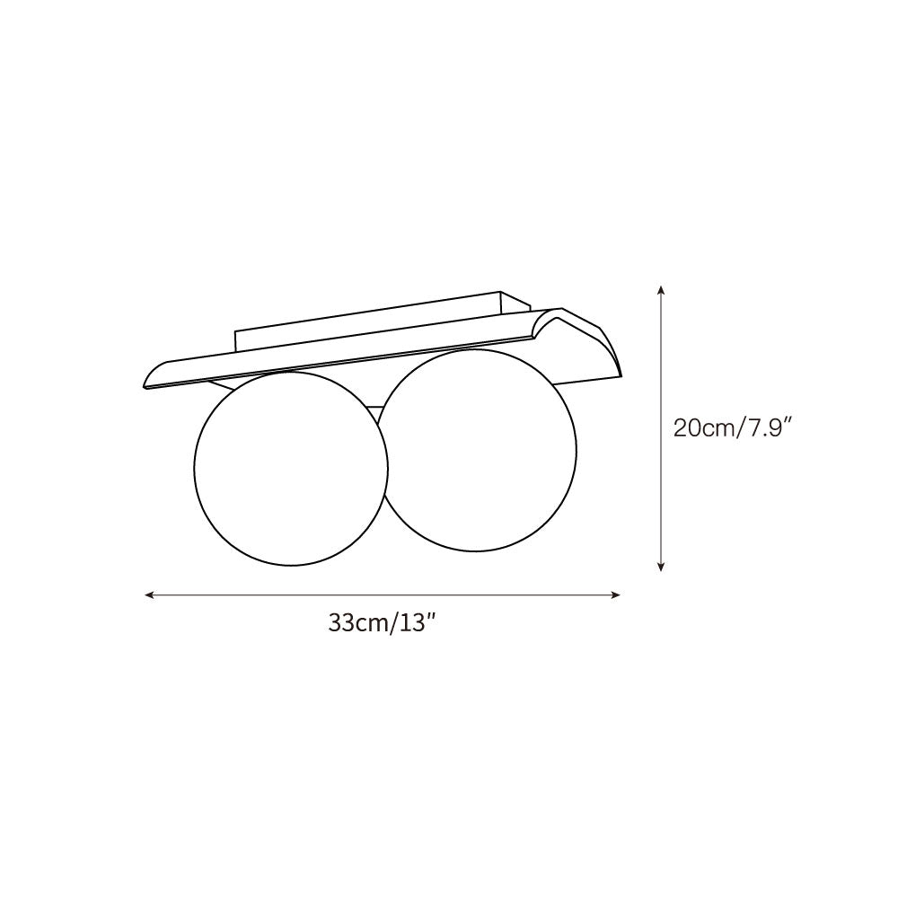 Bianca Globe Modern Minimalist Travertine Glass Ceiling Lamp - Letslighting