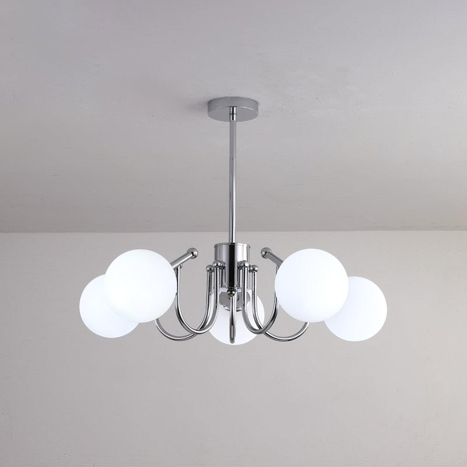 Aurora Kronleuchter Globe Chrom Modern-Letslighting