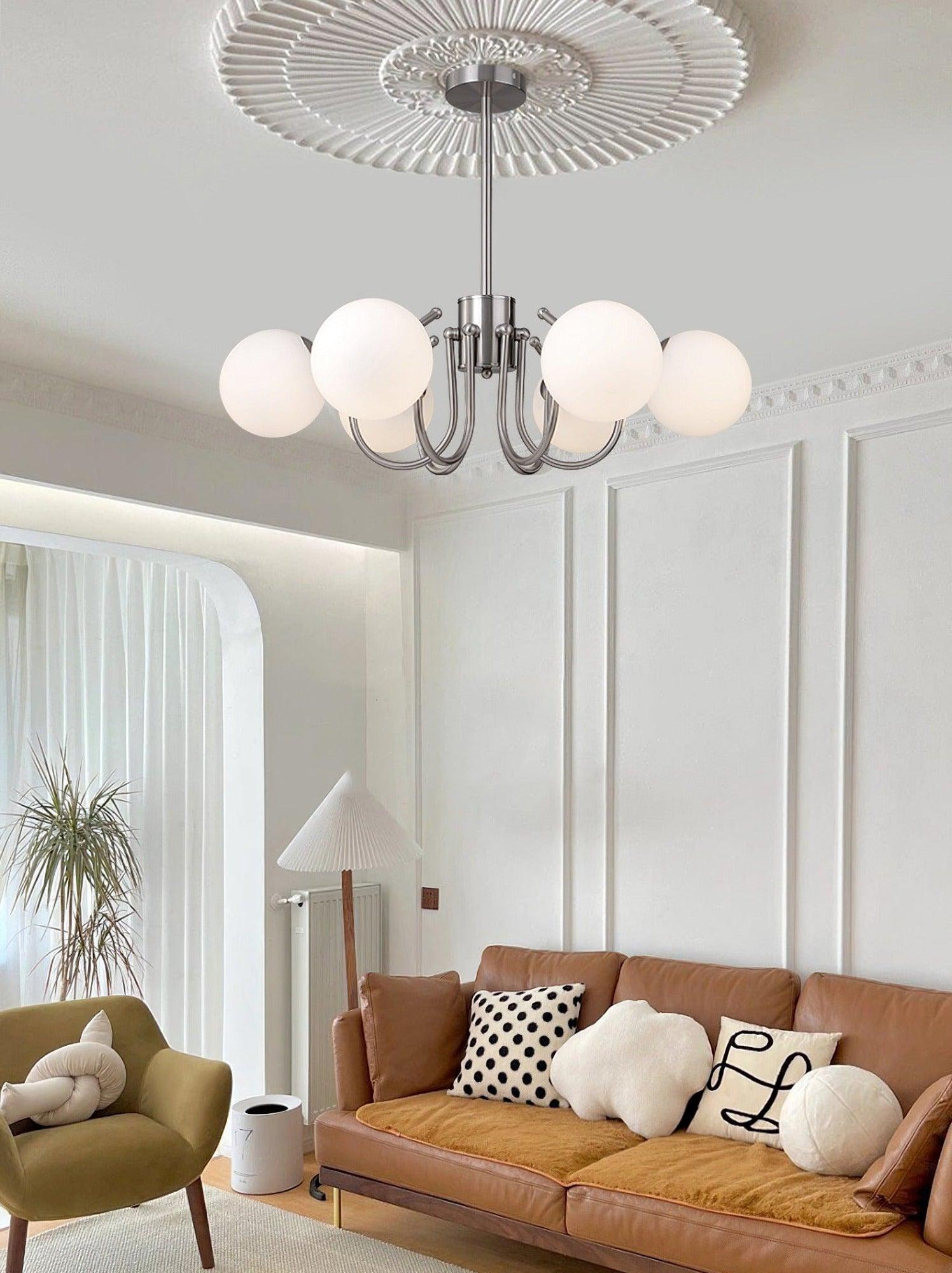 Aurora Kronleuchter Globe Chrom Modern-Letslighting