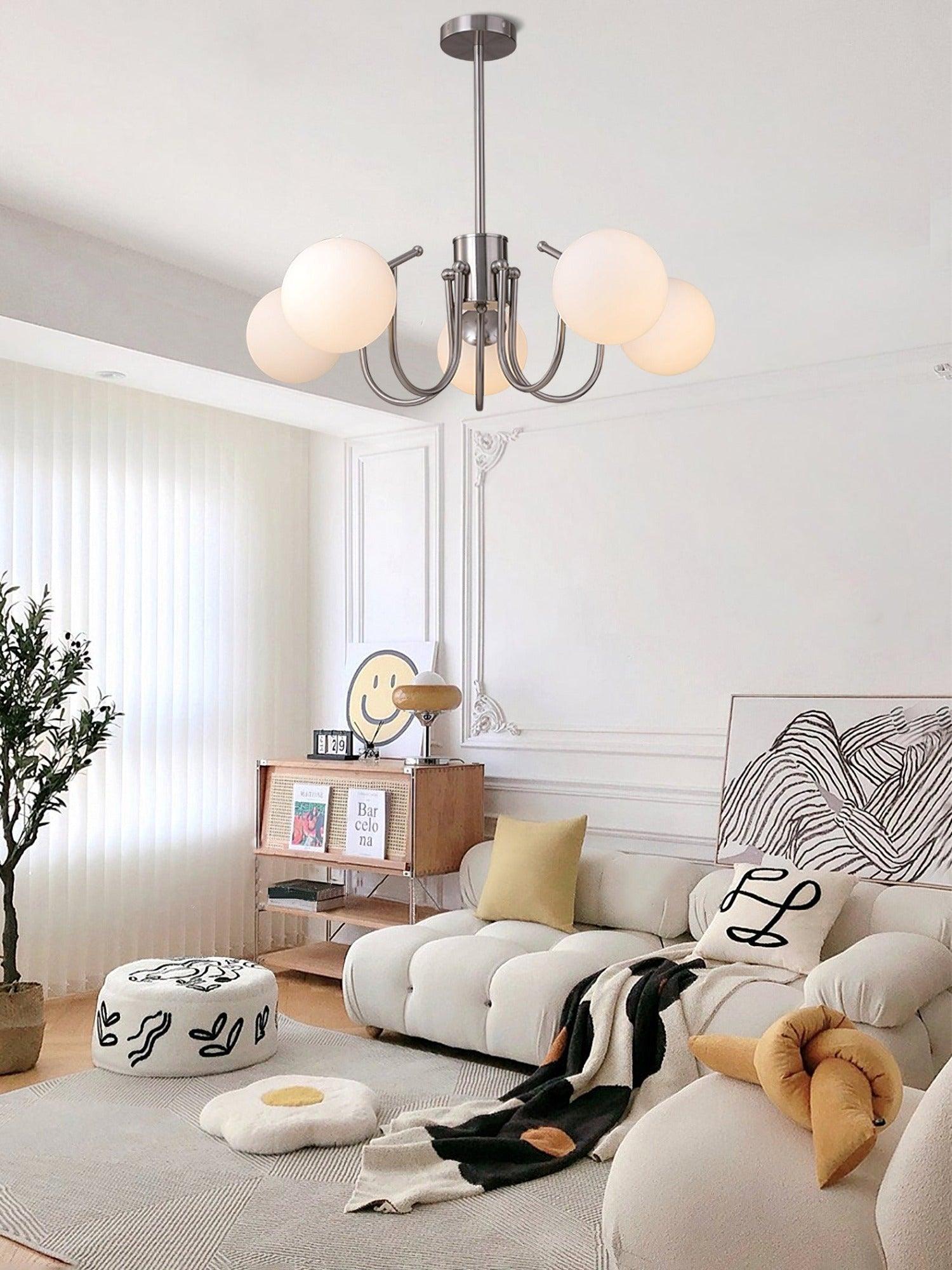 Aurora Kronleuchter Globe Chrom Modern-Letslighting