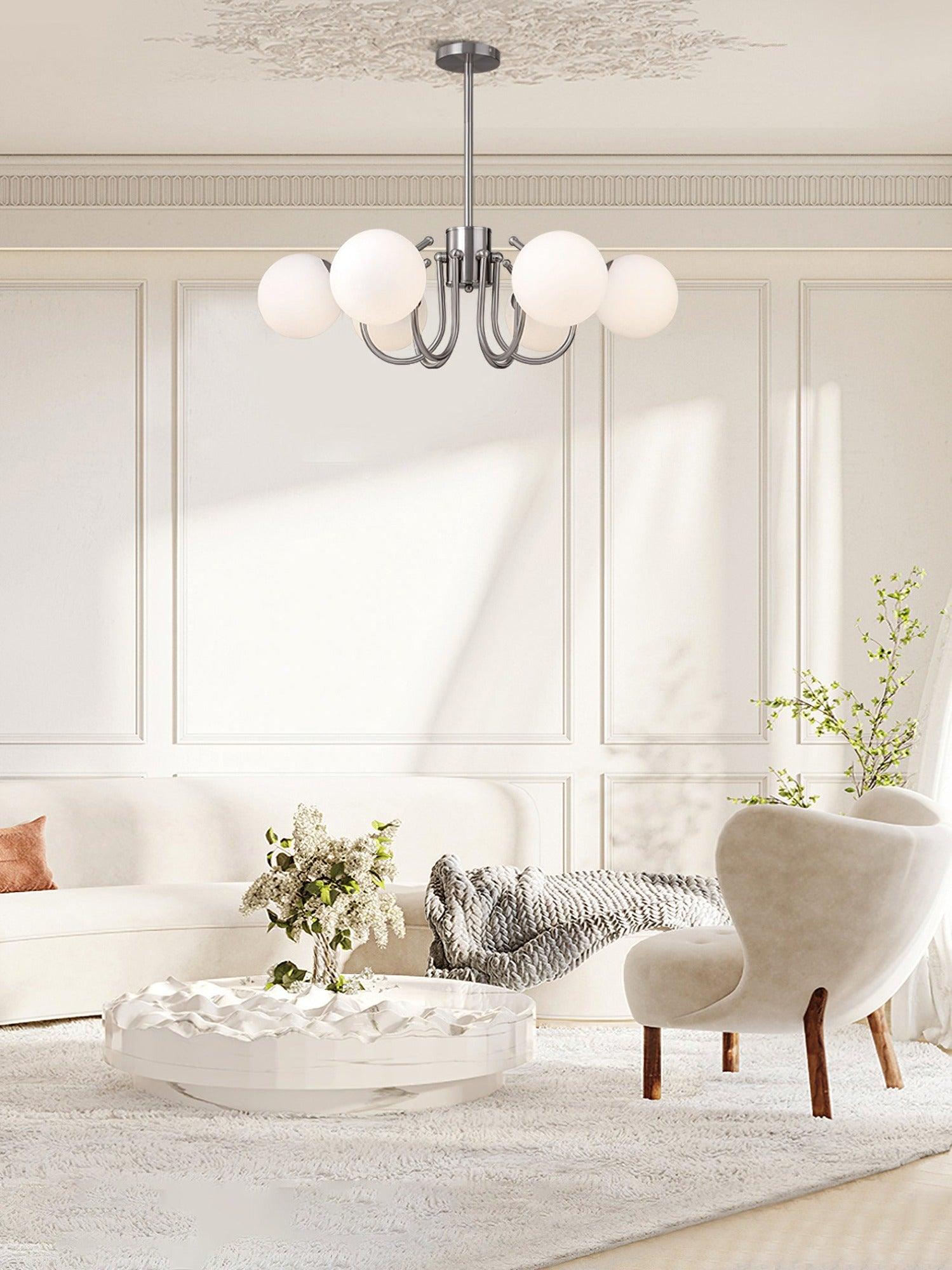 Aurora Kronleuchter Globe Chrom Modern-Letslighting