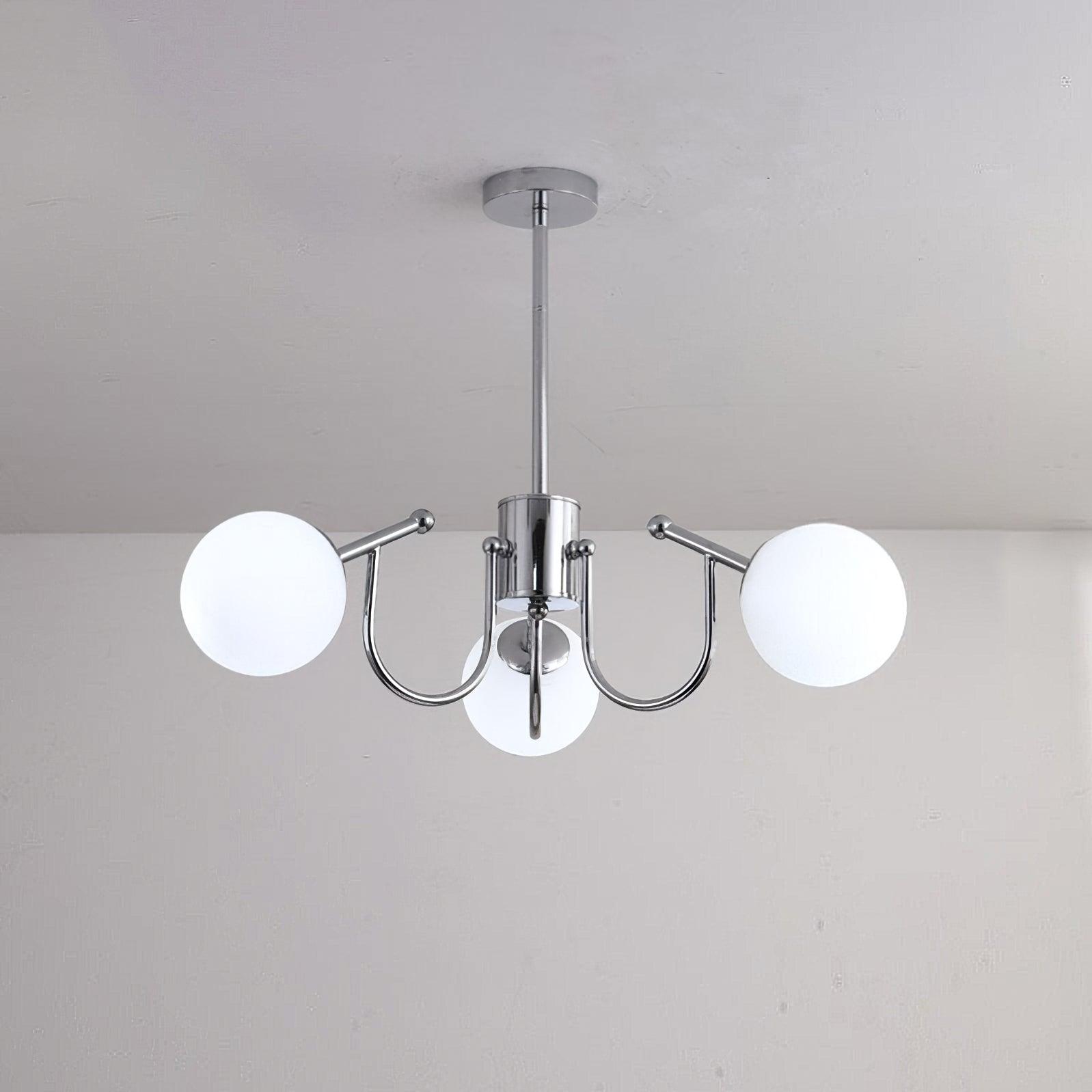 Aurora Kronleuchter Globe Chrom Modern-Letslighting
