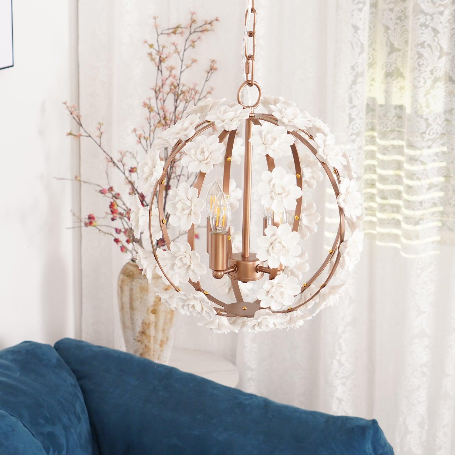 Kevin Eleganter Luxus-Kronleuchter aus Keramik-Letslighting