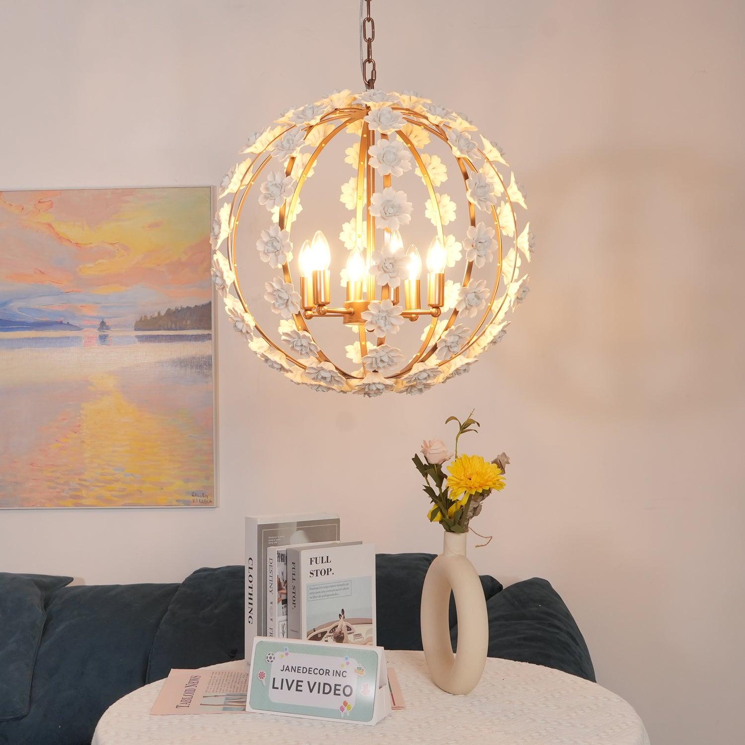 Kevin Eleganter Luxus-Kronleuchter aus Keramik-Letslighting