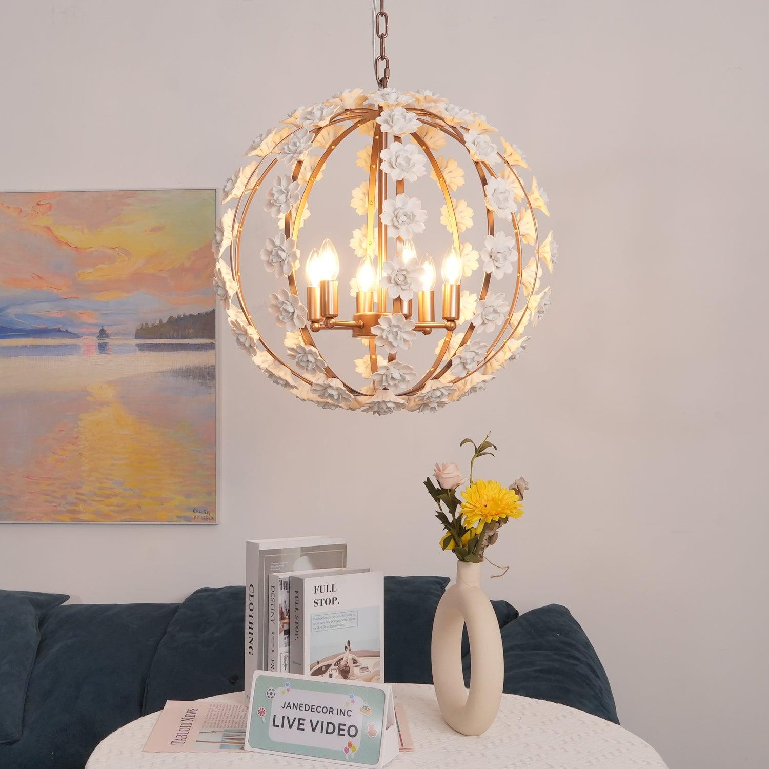 Kevin Eleganter Luxus-Kronleuchter aus Keramik-Letslighting