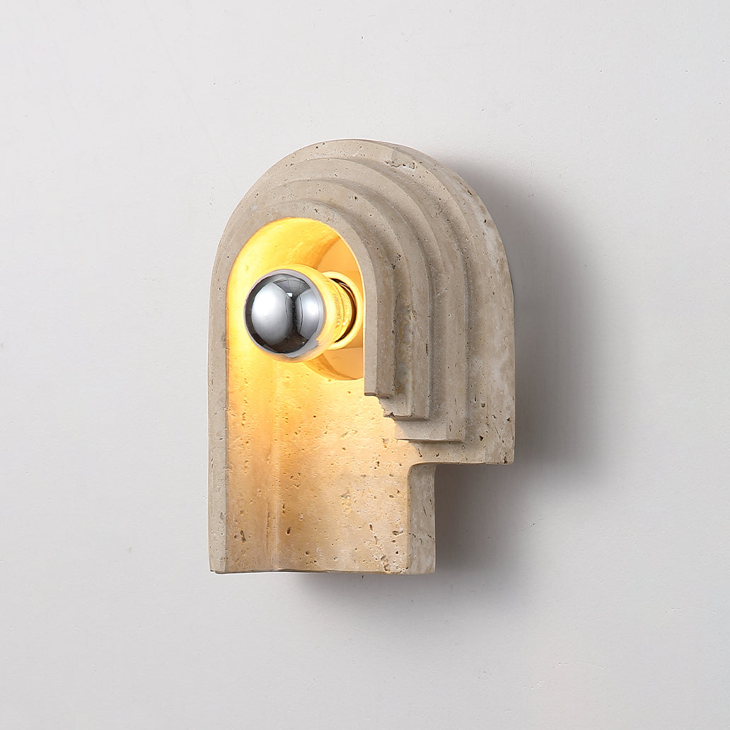 Mjolkuvyh Modern Minimalist Travertine Wall Lamp - Letslighting
