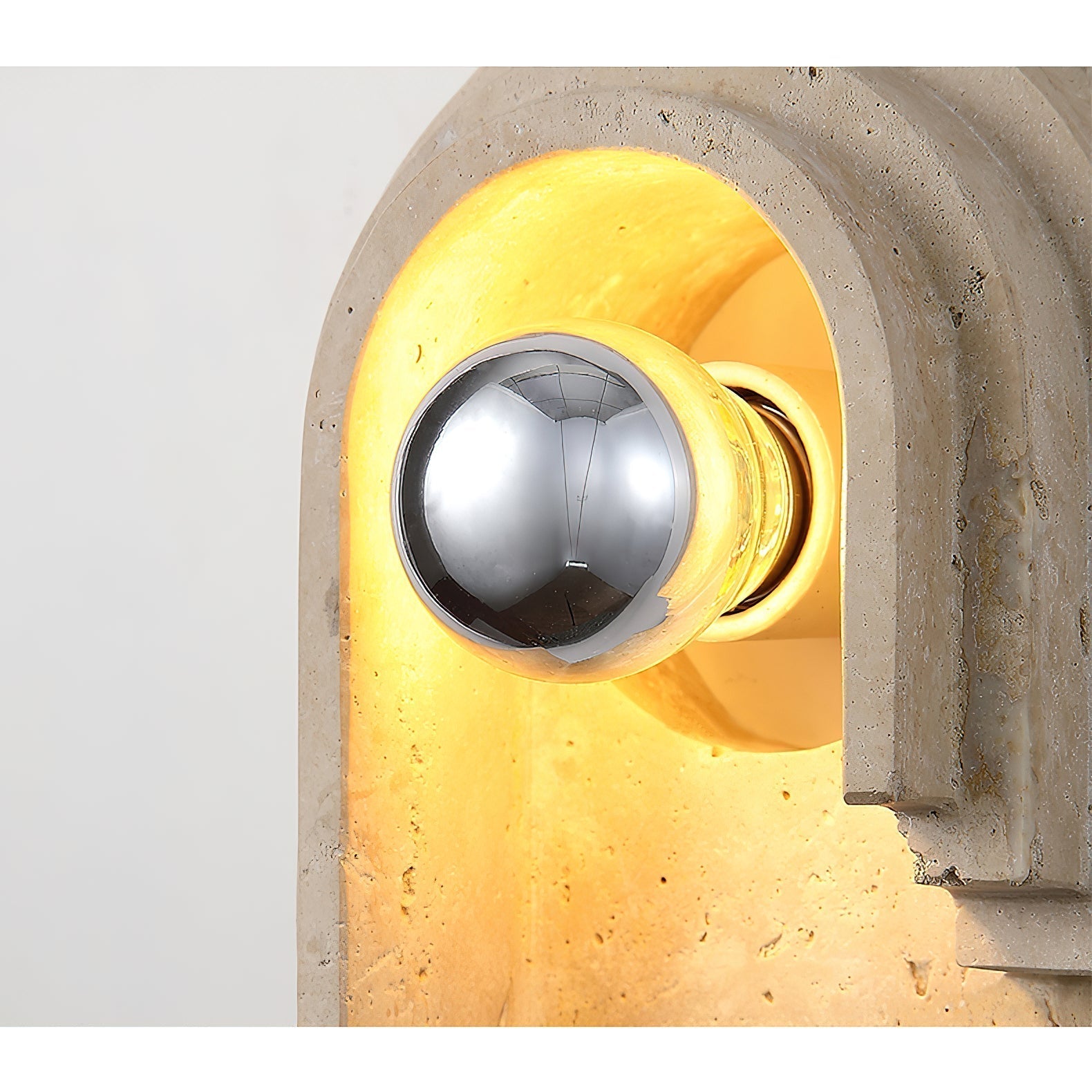 Mjolkuvyh Modern Minimalist Travertine Wall Lamp - Letslighting