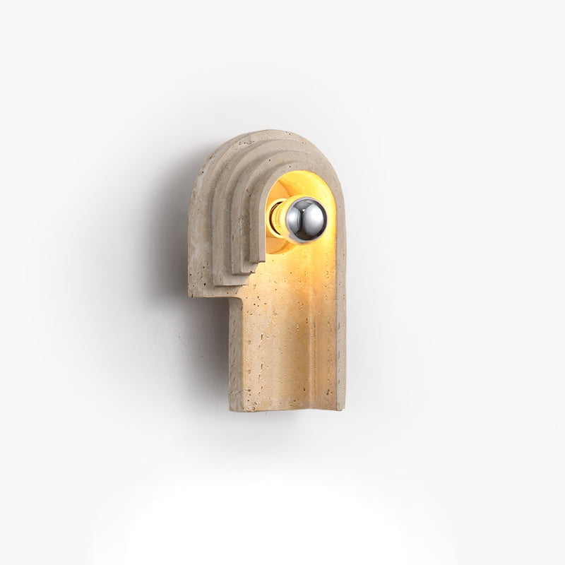 Mjolkuvyh Modern Minimalist Travertine Wall Lamp - Letslighting