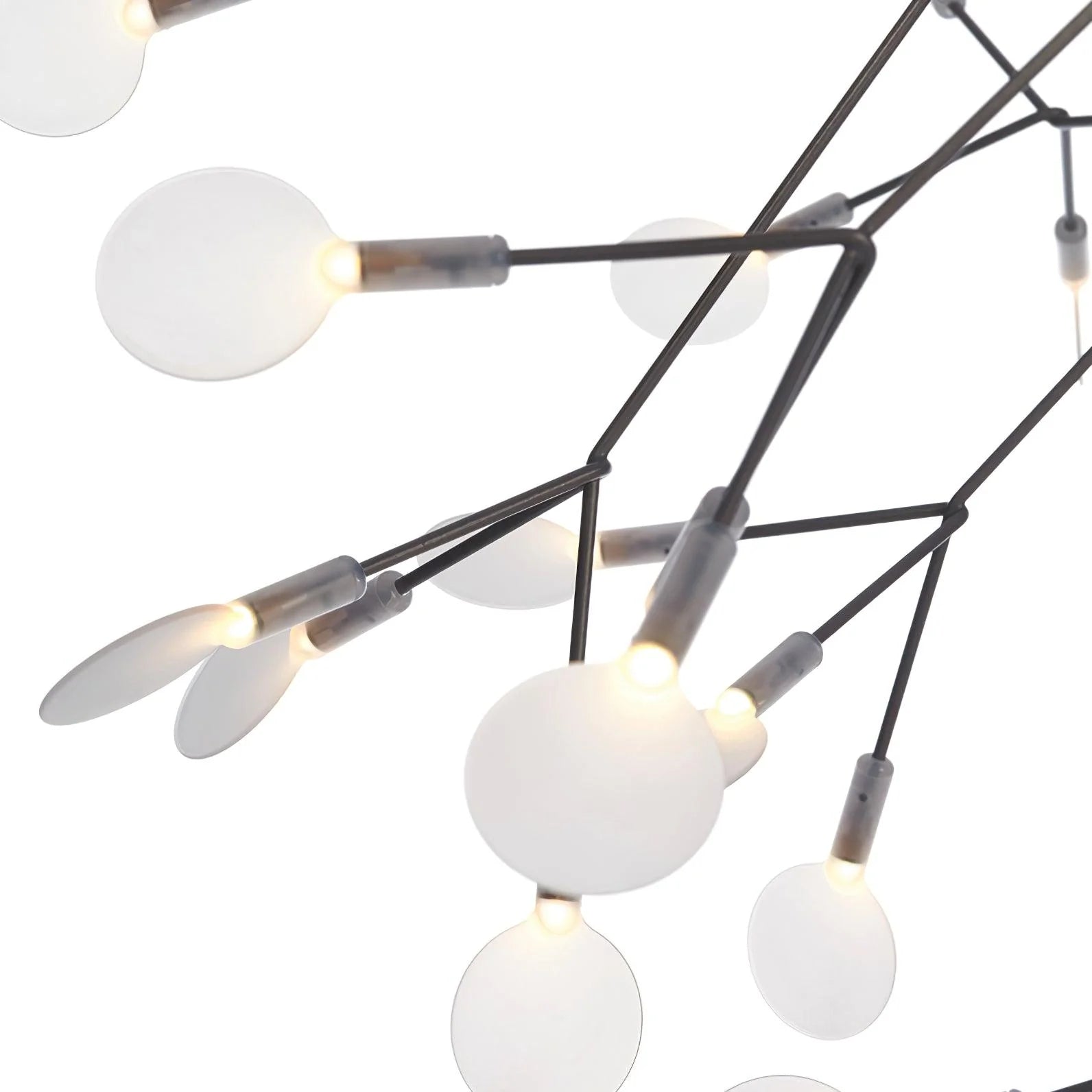 Lior Einzigartiger Sputnik-Kronleuchter im Art-Déco-Stil mit Glühwürmchen-Optik