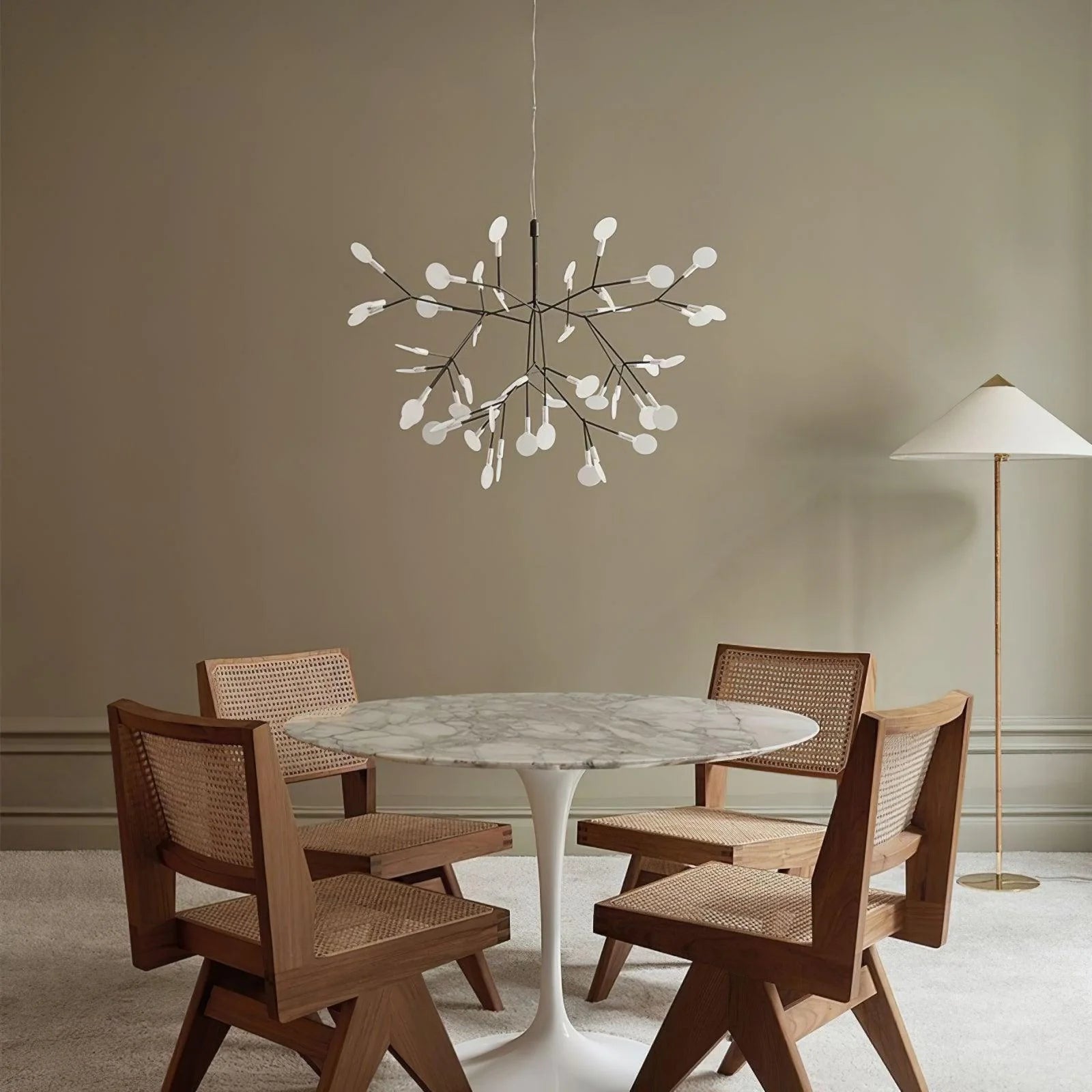 Lior Einzigartiger Sputnik-Kronleuchter im Art-Déco-Stil mit Glühwürmchen-Optik