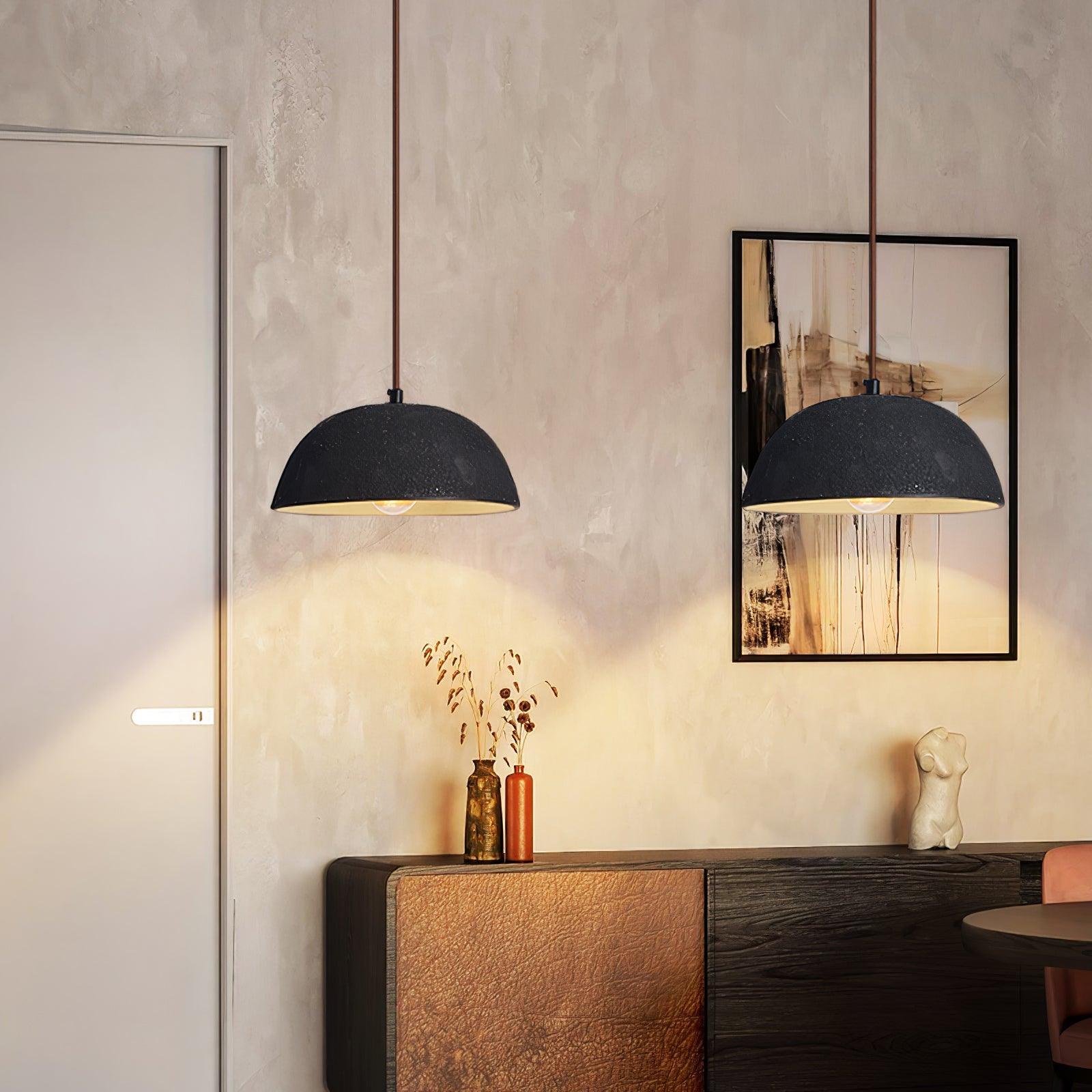 Dome Vintage Pendelleuchte aus Holz-Letslighting