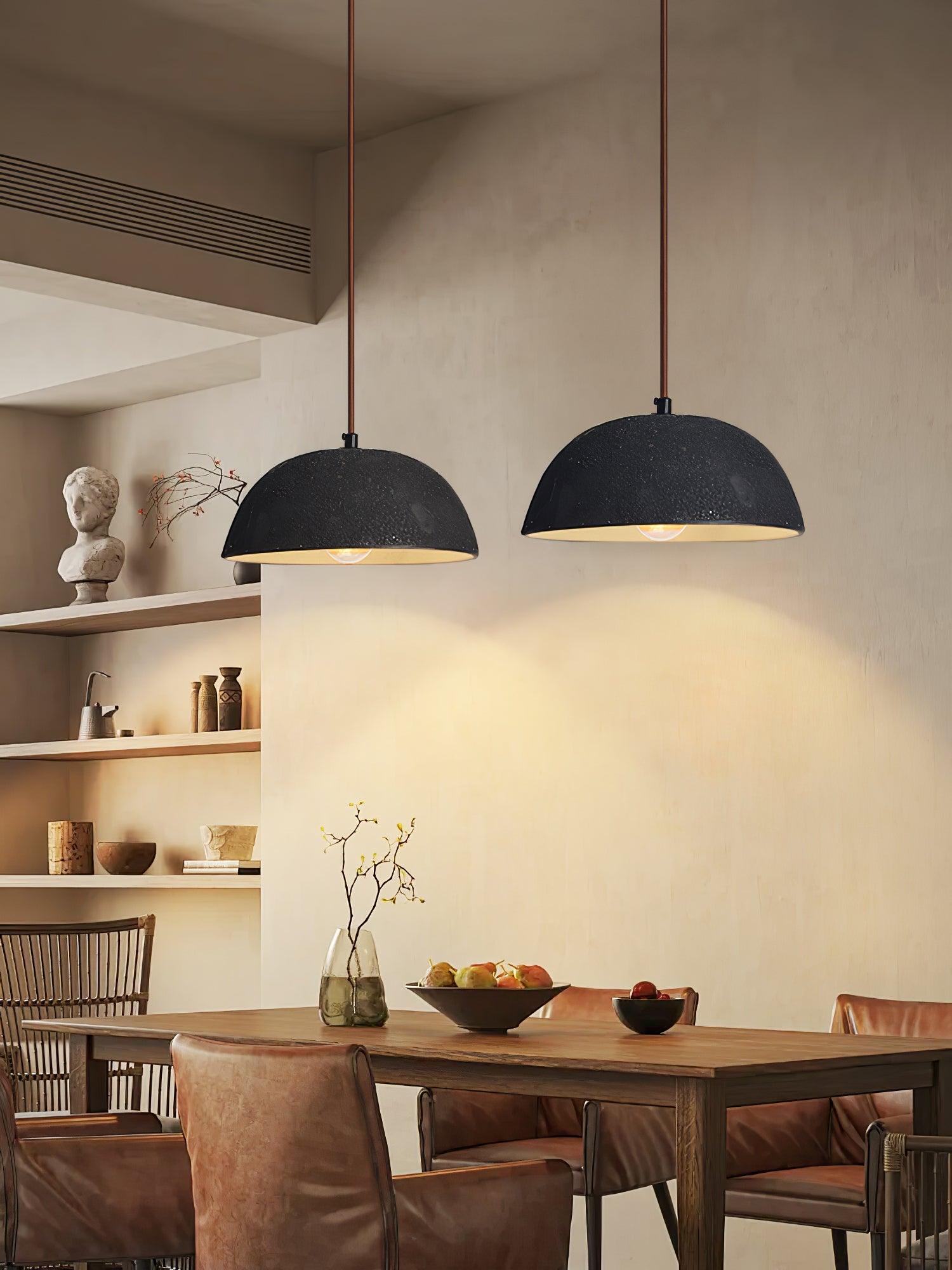 Dome Vintage Pendelleuchte aus Holz-Letslighting