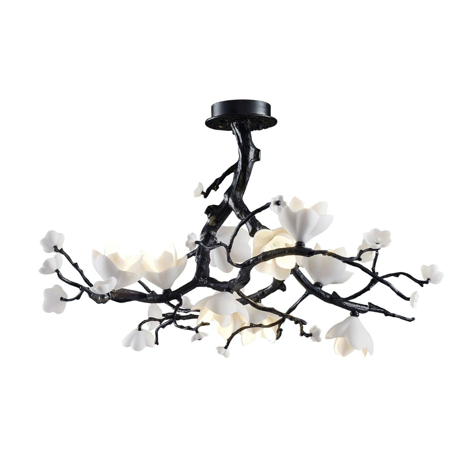 LustraPendelleuchte Schwarz Kupfer Baum Wilde Früchte-Letslighting