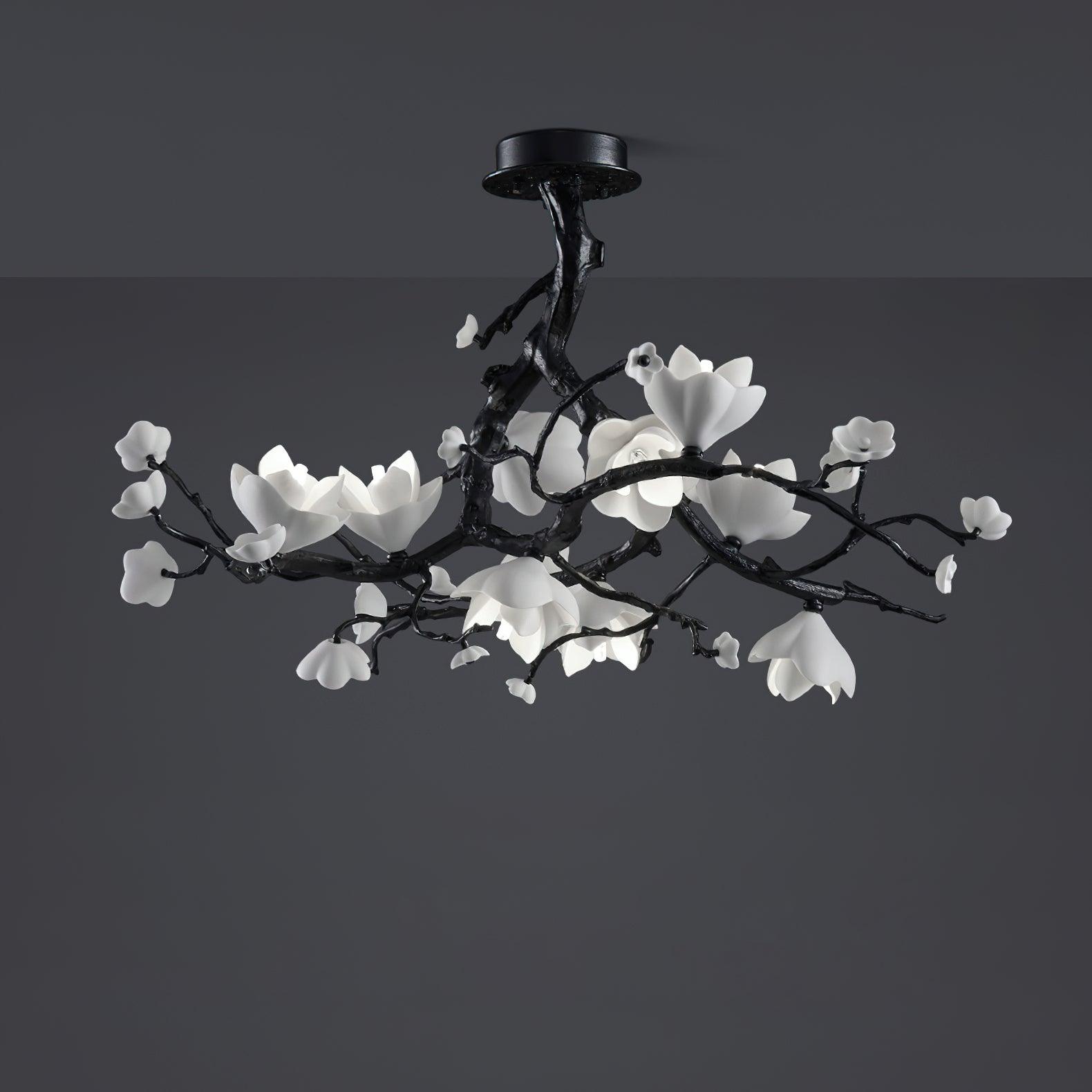 LustraPendelleuchte Schwarz Kupfer Baum Wilde Früchte-Letslighting