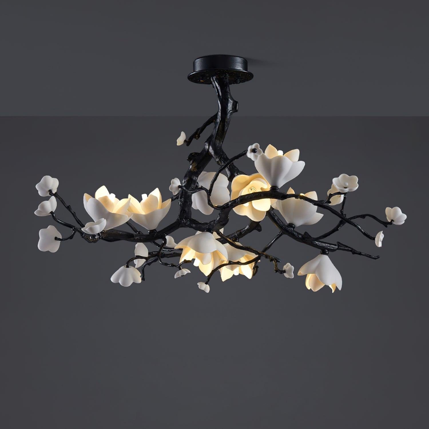 LustraPendelleuchte Schwarz Kupfer Baum Wilde Früchte-Letslighting
