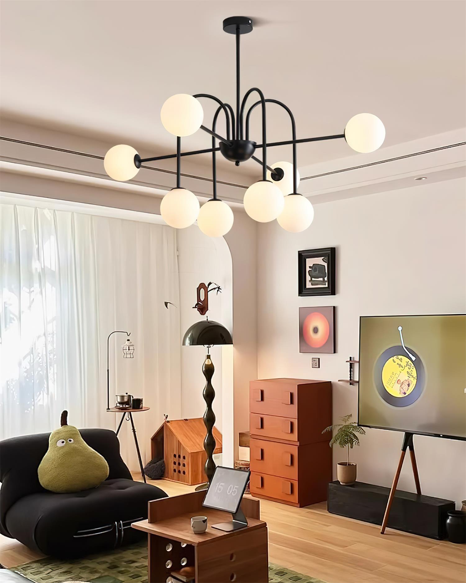 Tatum Minimalistischer Glas-Kronleuchter-Letslighting