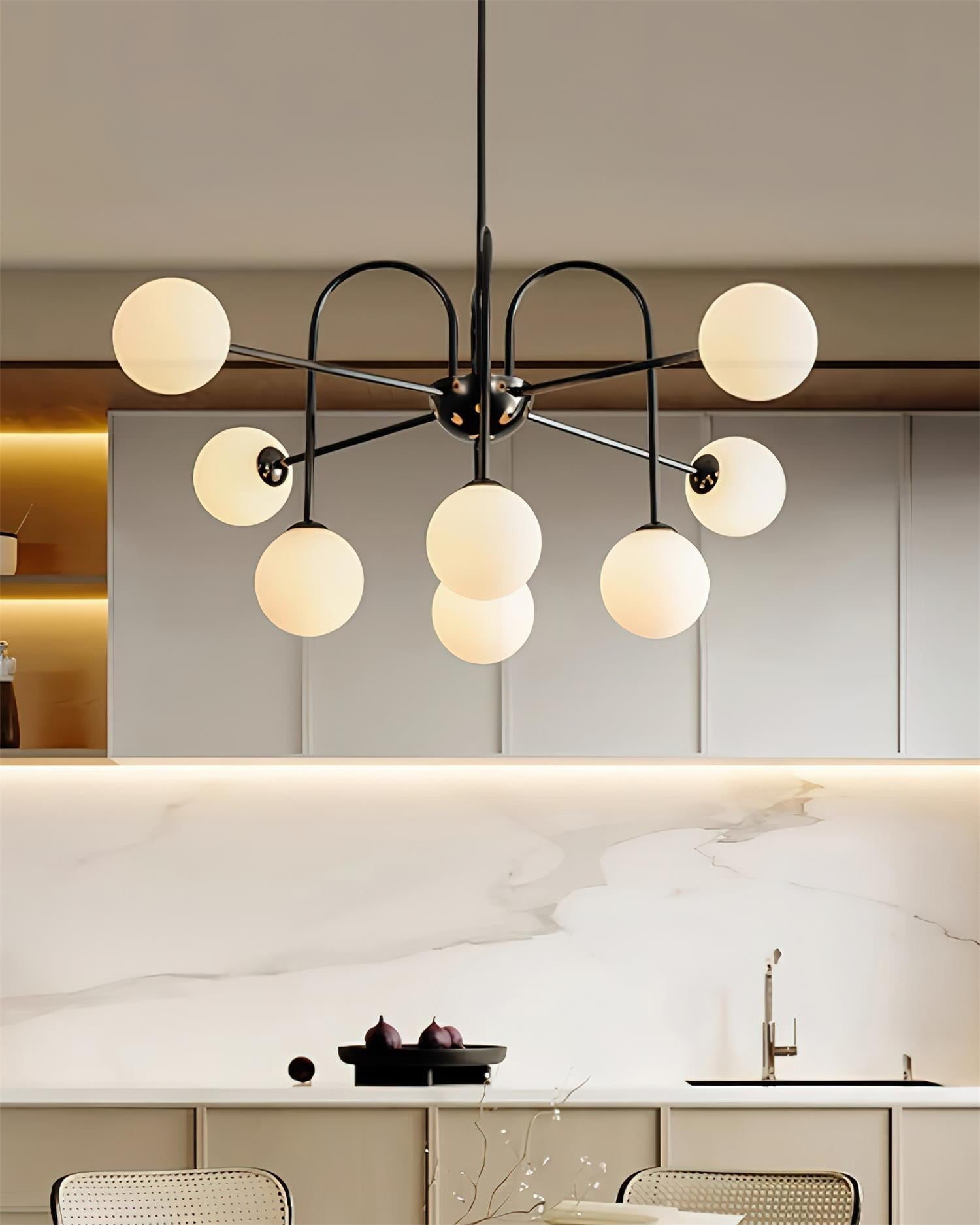 Tatum Minimalistischer Glas-Kronleuchter-Letslighting
