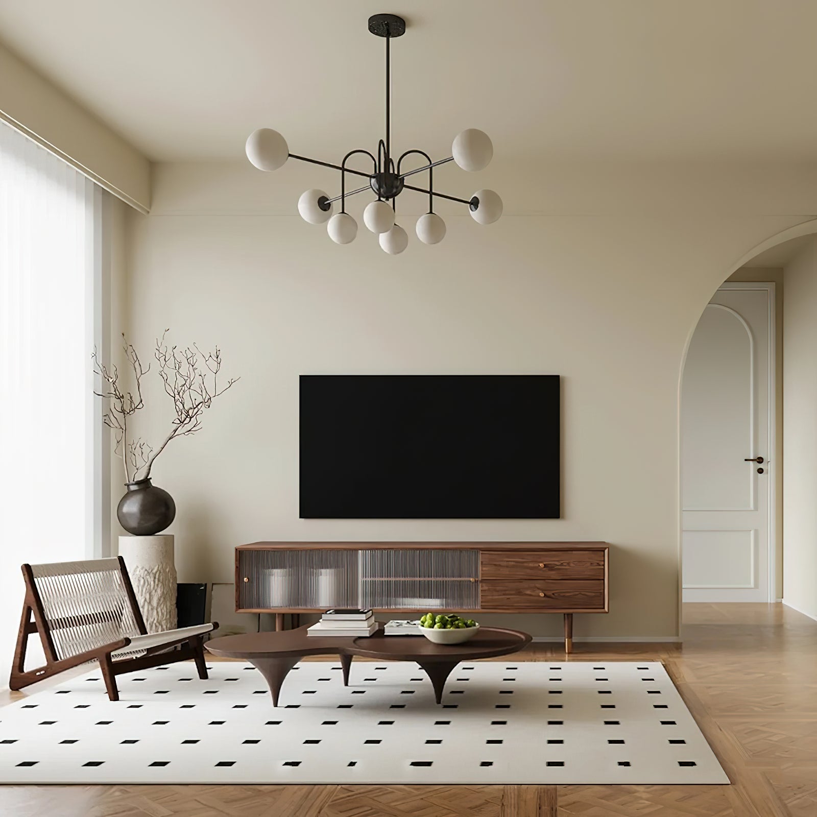 Tatum Minimalistischer Glas-Kronleuchter-Letslighting