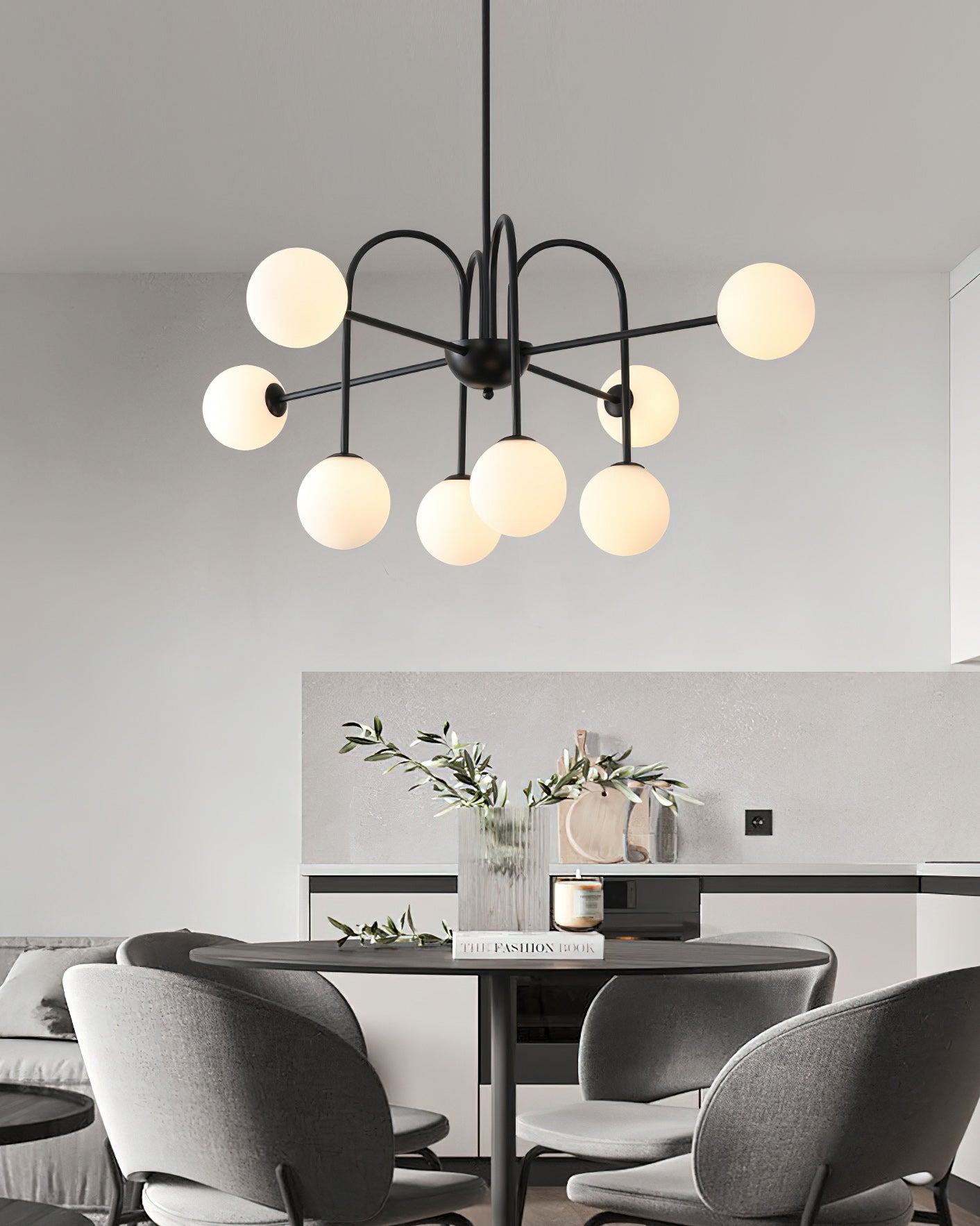 Tatum Minimalistischer Glas-Kronleuchter-Letslighting