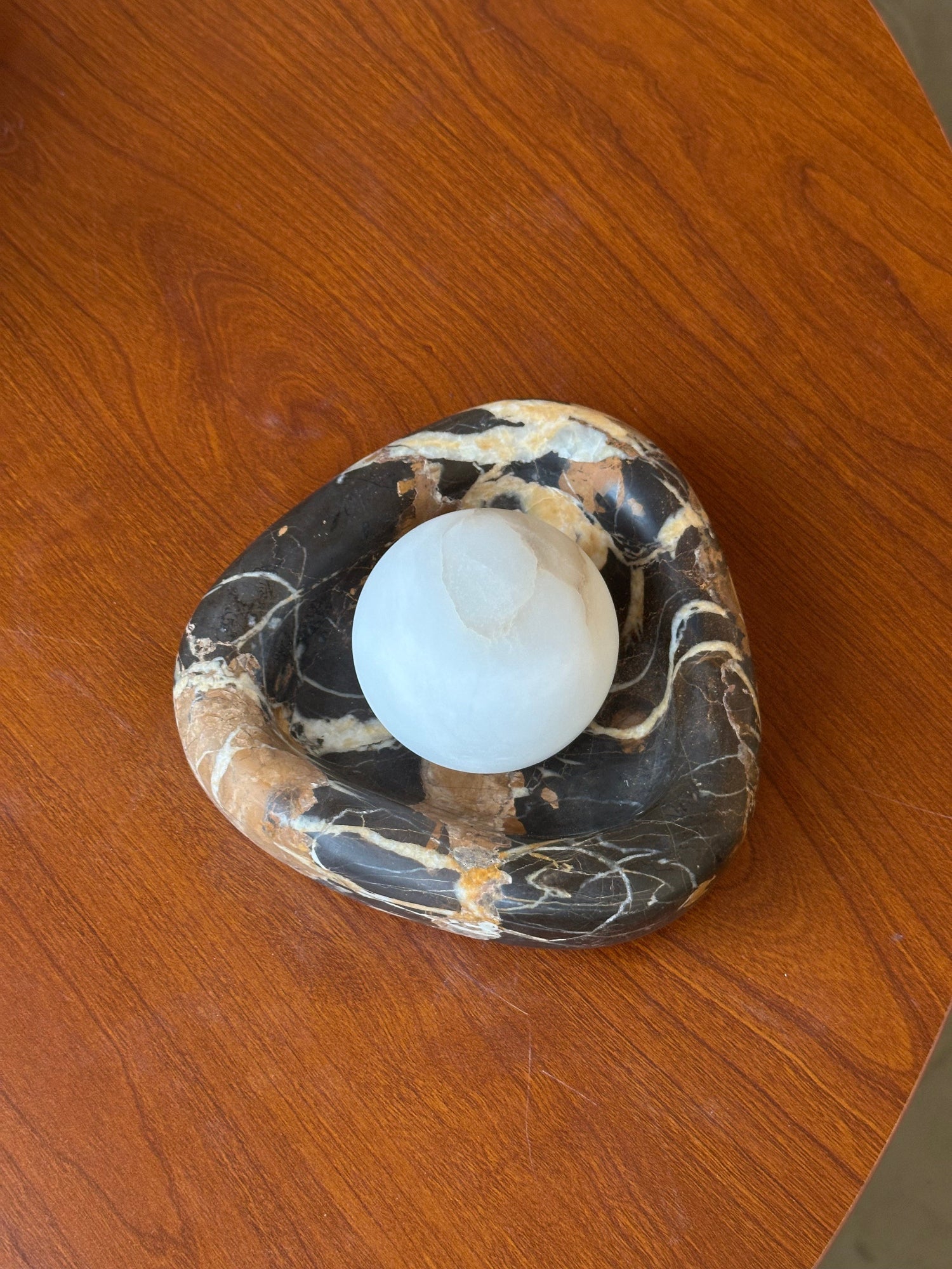 Ostruvyu Modern Minimalist Black Pearl Marble Wall Lamp - Letslighting