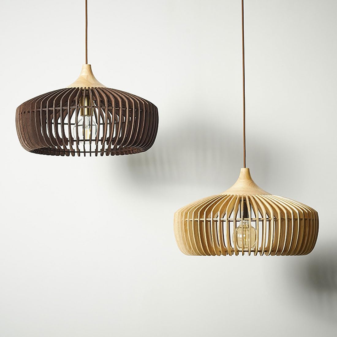 Muto Nordic Japanese Pendelleuchte Holz Schlafzimmer/Wohnzimmer