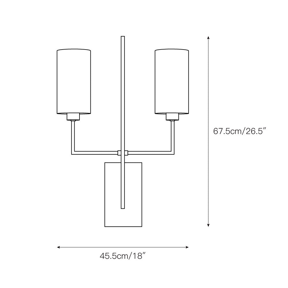 Qvistuvyj Minimalistische Wandleuchte aus Stoff-Letslighting