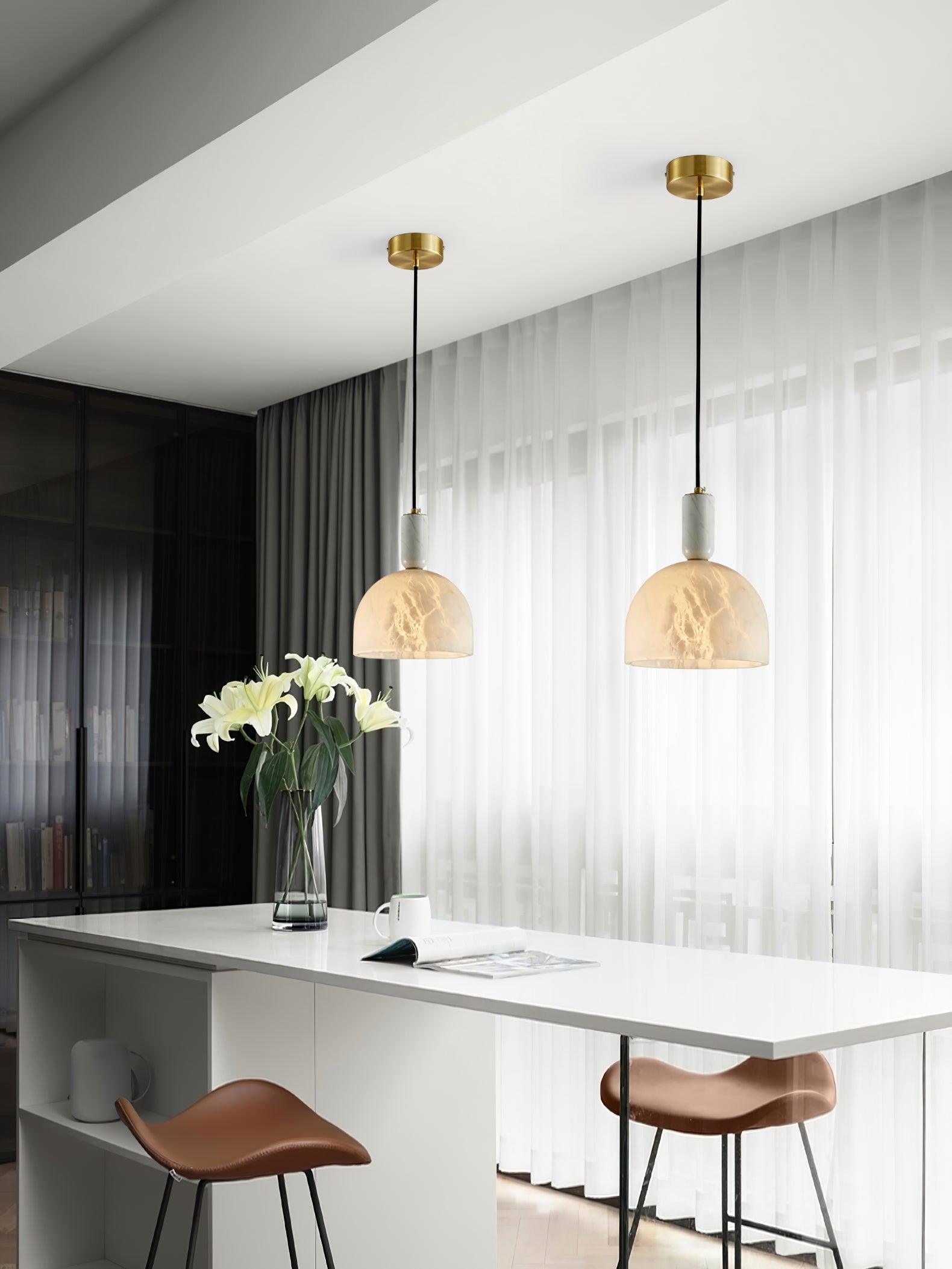Culiror Minimalist Alabaster Pendant Light - Neutralighting
