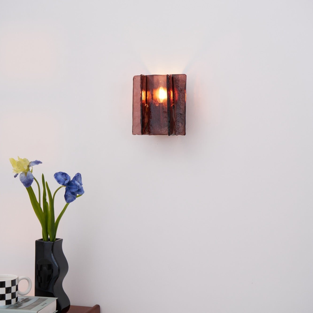 Solanic Minimalistische Glas Kunst Wandleuchte-Letslighting