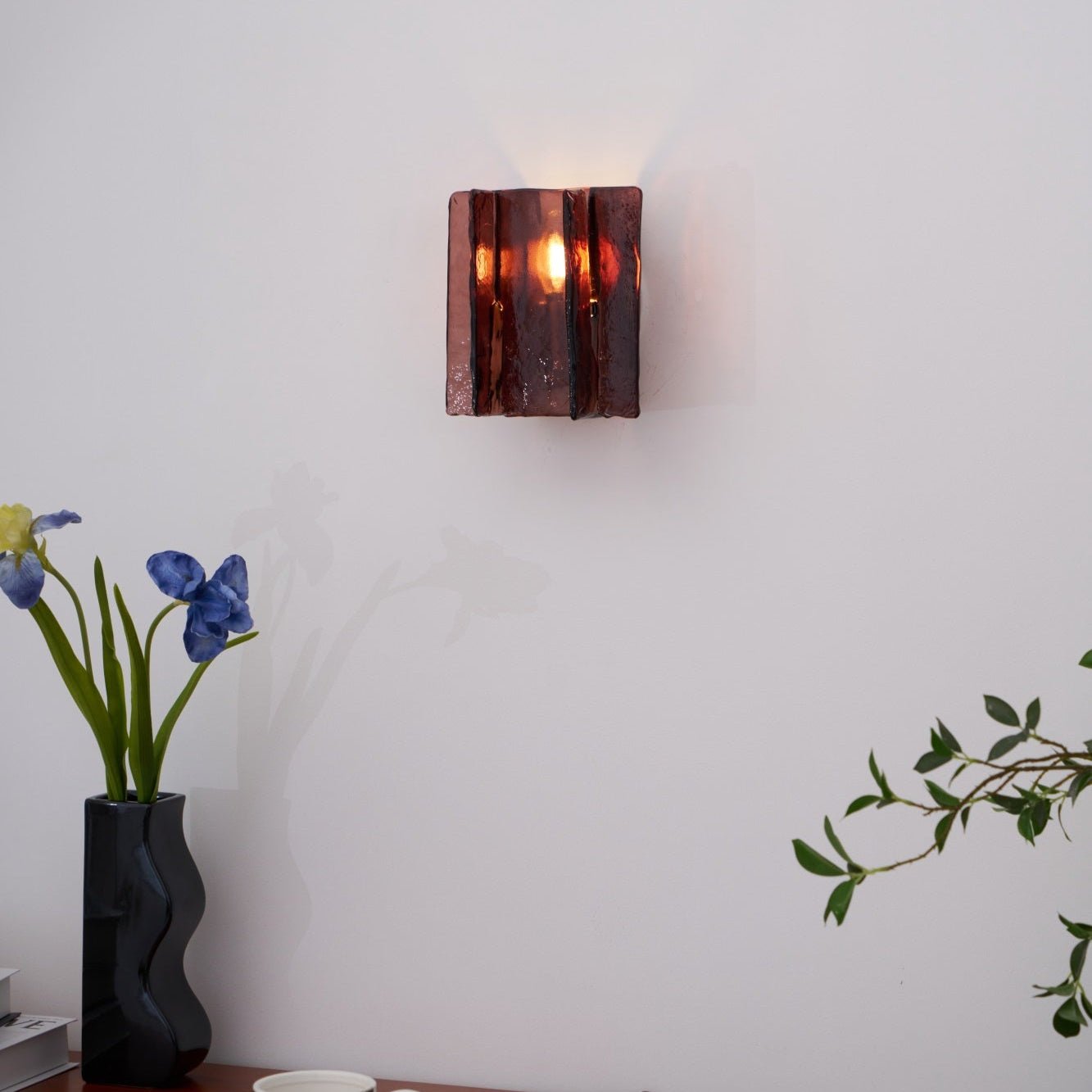 Solanic Minimalistische Glas Kunst Wandleuchte-Letslighting