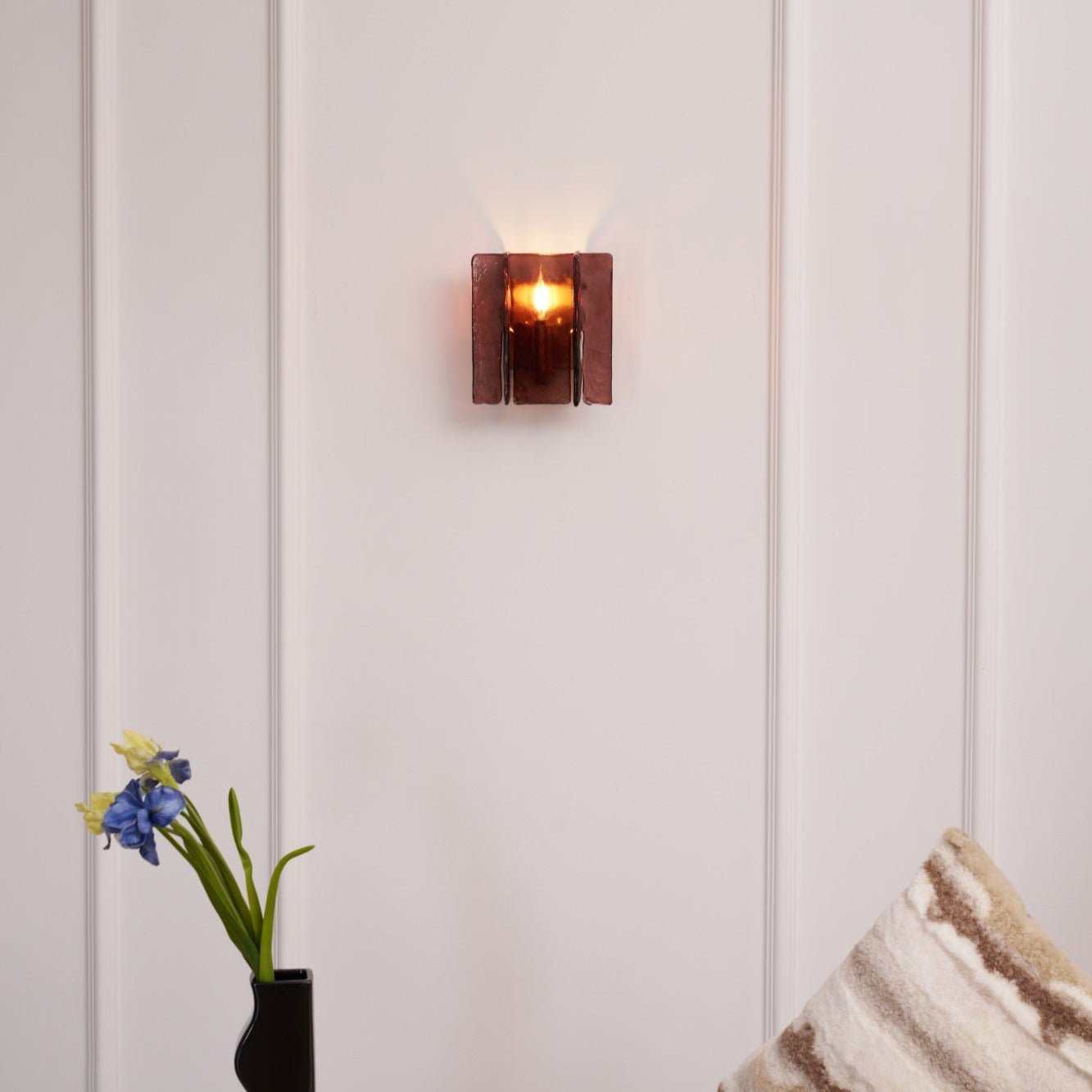 Solanic Minimalistische Glas Kunst Wandleuchte-Letslighting