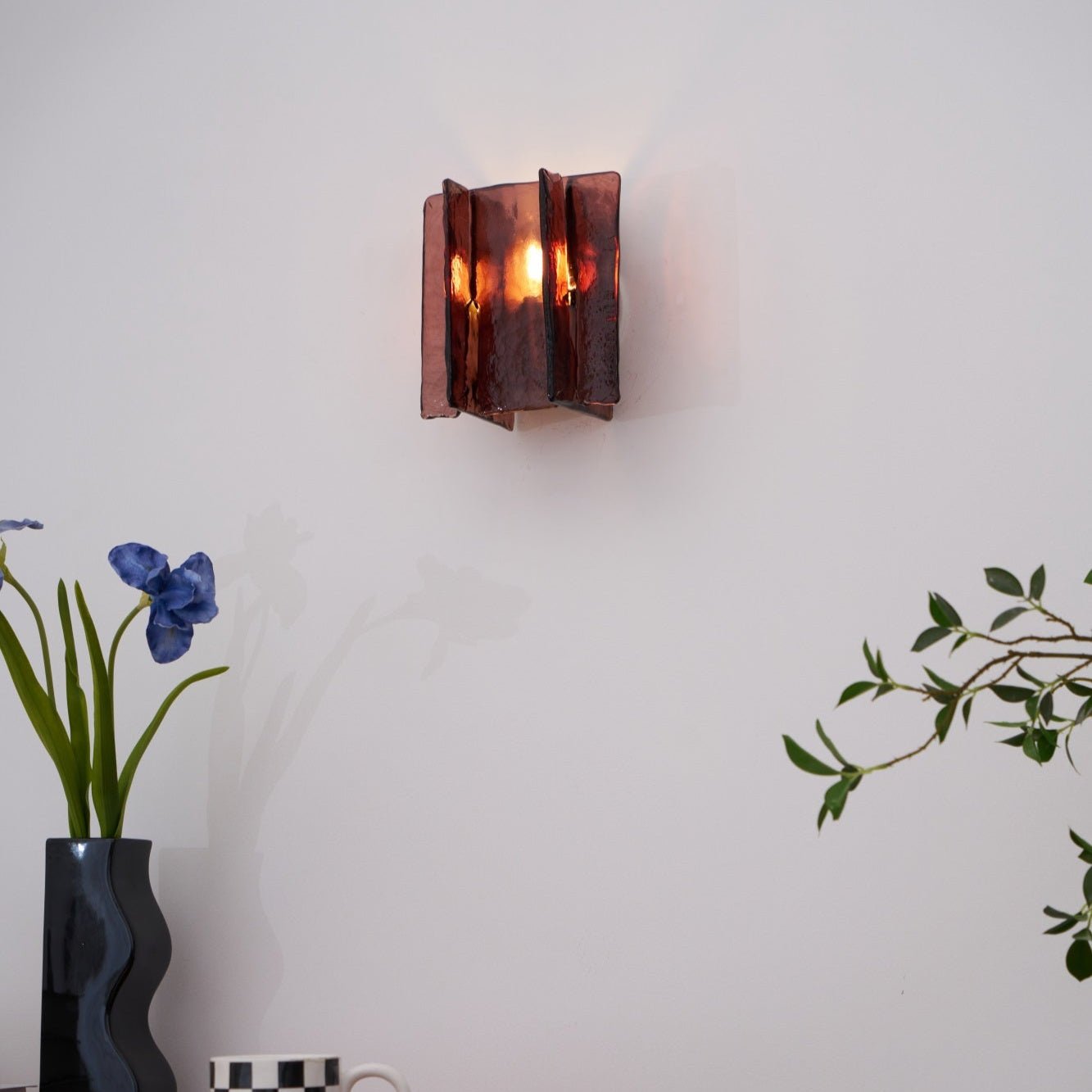 Solanic Minimalistische Glas Kunst Wandleuchte-Letslighting